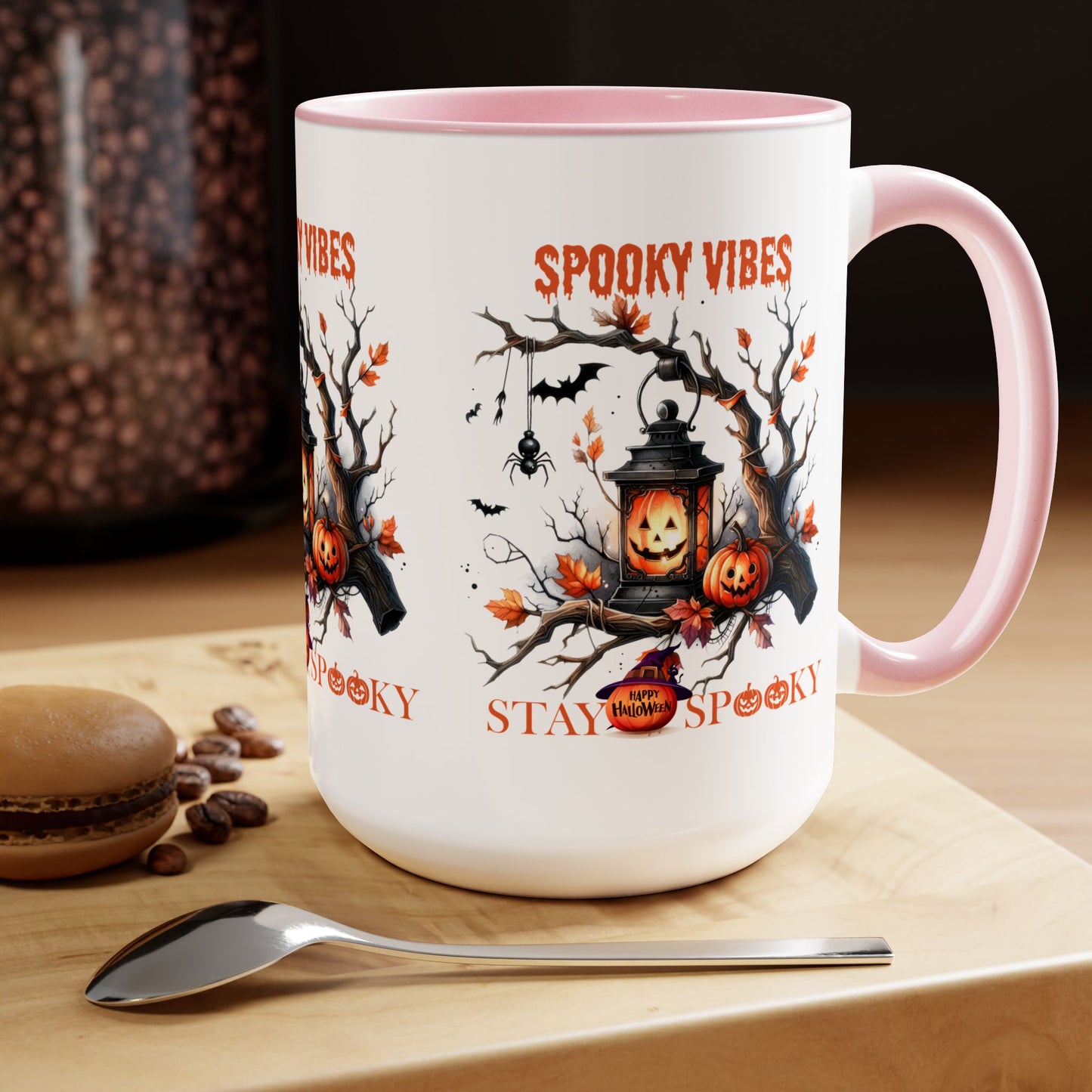 Spooky Vibes Halloween Coffee Mug, Stay Spooky Halloween Coffee Mug, Trick or Treat Halloween Coffee Mug, Cute Skeleton Coffee Mug, Spooky Season Halloween Coffee Mug.