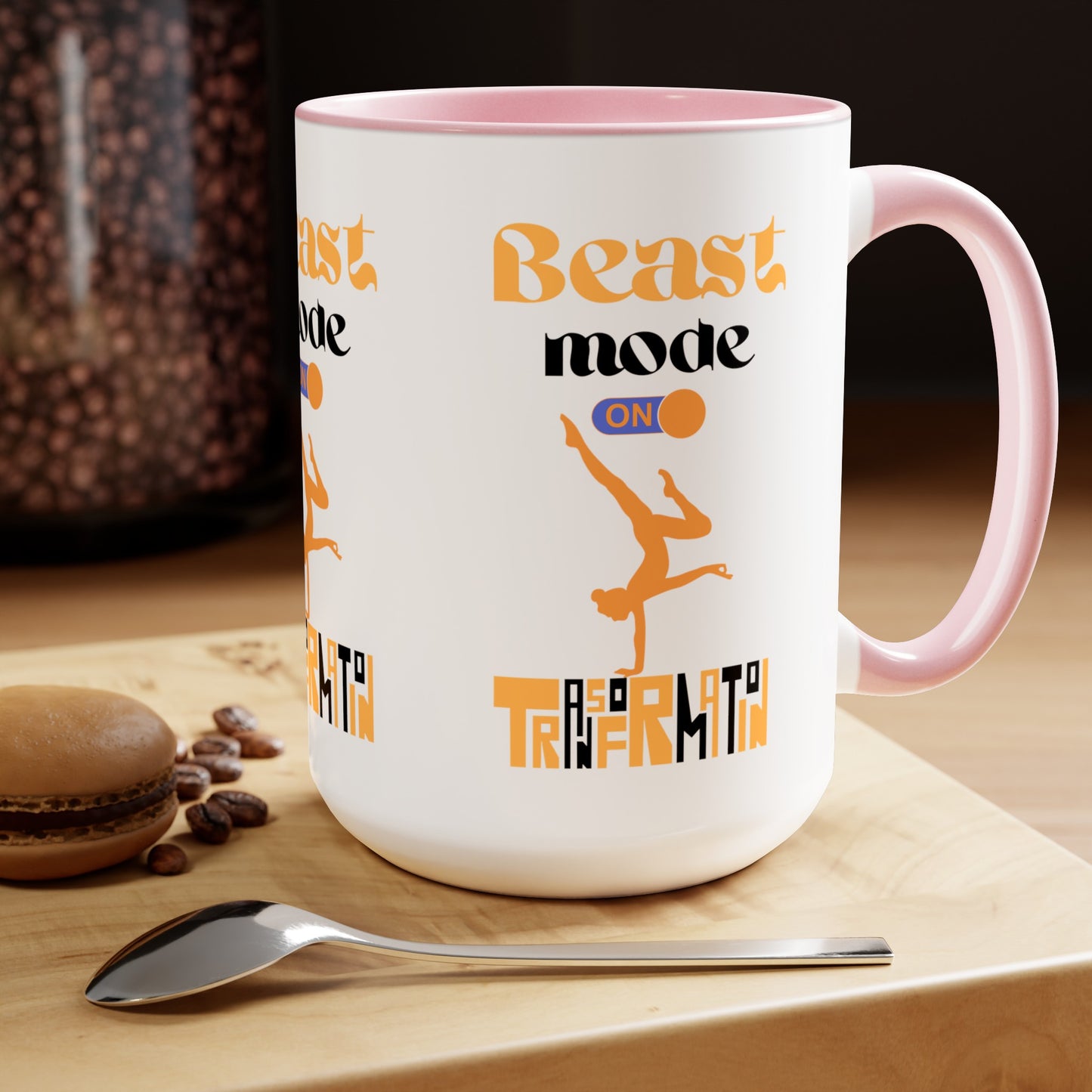 Beast Mode On Yoga Coffee Mug, Cute Yoga Coffee Mug, Yoga lovers Coffee Mug, Yoga Instructor Gift, Gift For Yoga lover, Gift For Yogi.