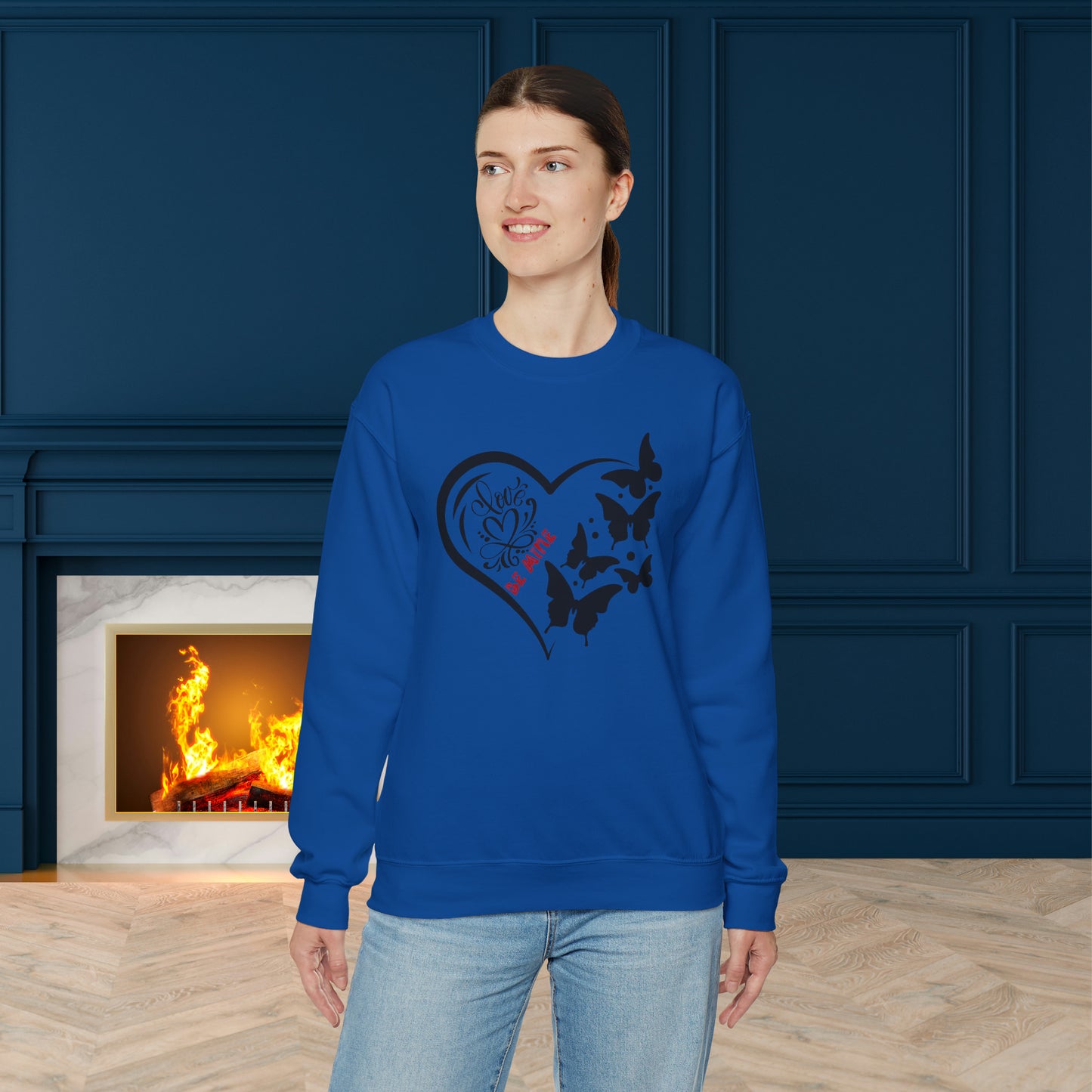 Happy valentines day Unisex Heavy Blend™ Crewneck Sweatshirt