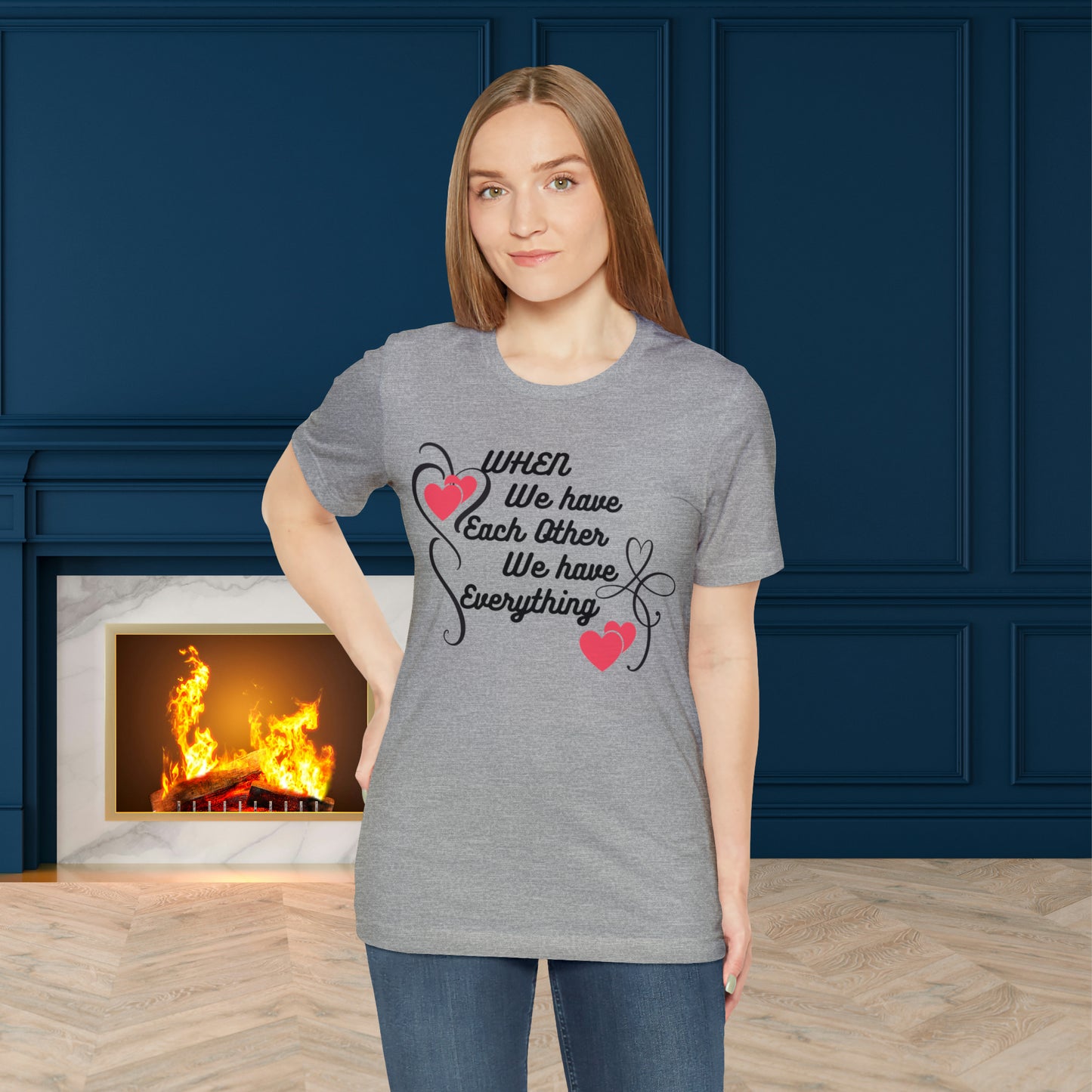 Happy valentines day Unisex Jersey Short Sleeve Tee