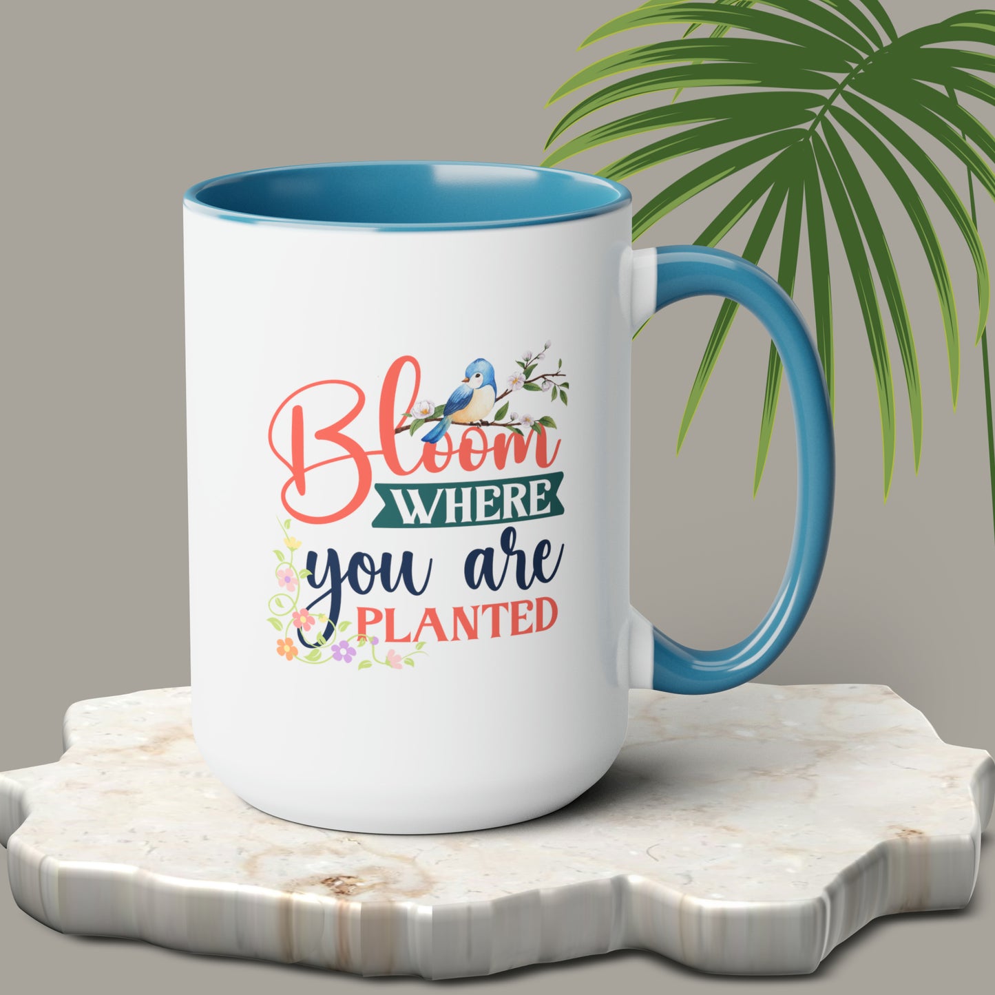 Spring time two-Tone Coffee Mugs, 15oz