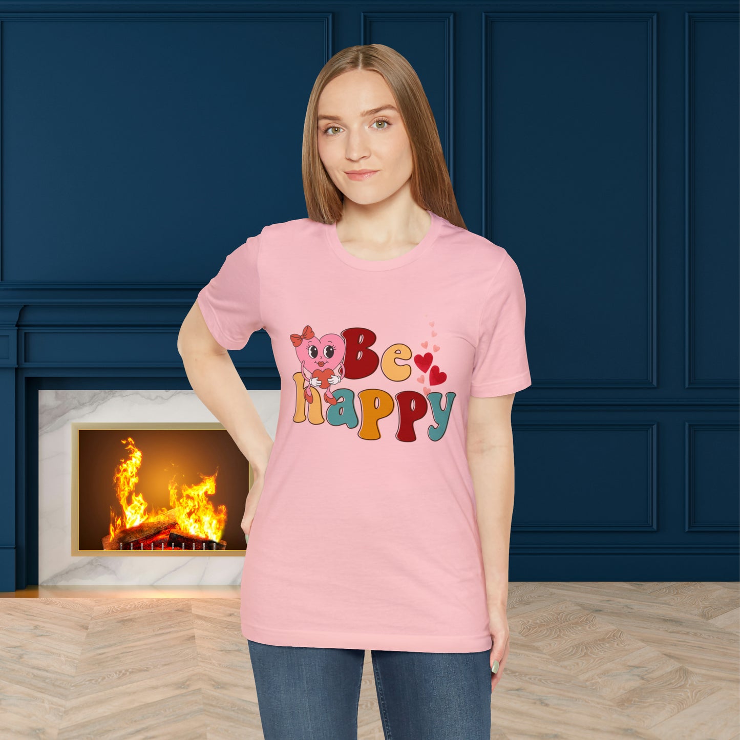Happy valentines day Unisex Jersey Short Sleeve Tee
