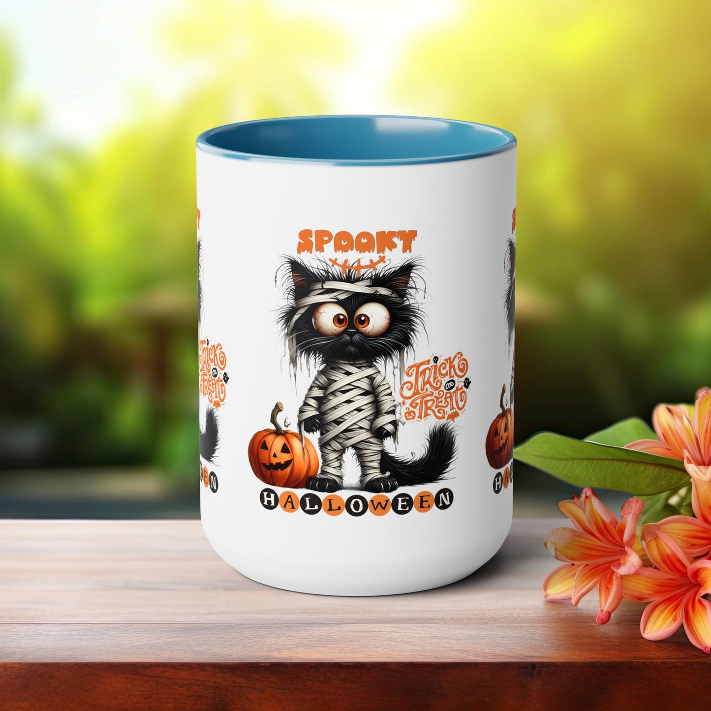 Spooky Halloween Coffee Mug, Let's Go Halloween Coffee Mug, Trick or Treat Halloween Coffee Mug, Cute Ghost Coffee Mug, Spooky Season Halloween Coffee Mug.