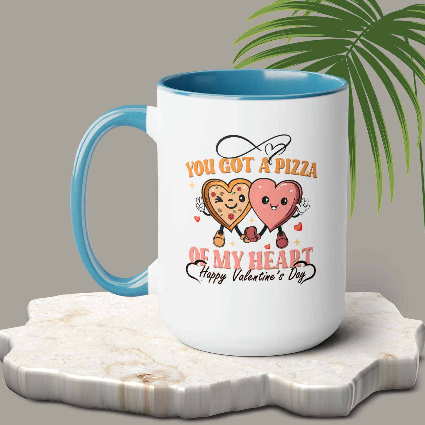 Happy valentines day Two-Tone Coffee Mugs, 15oz
