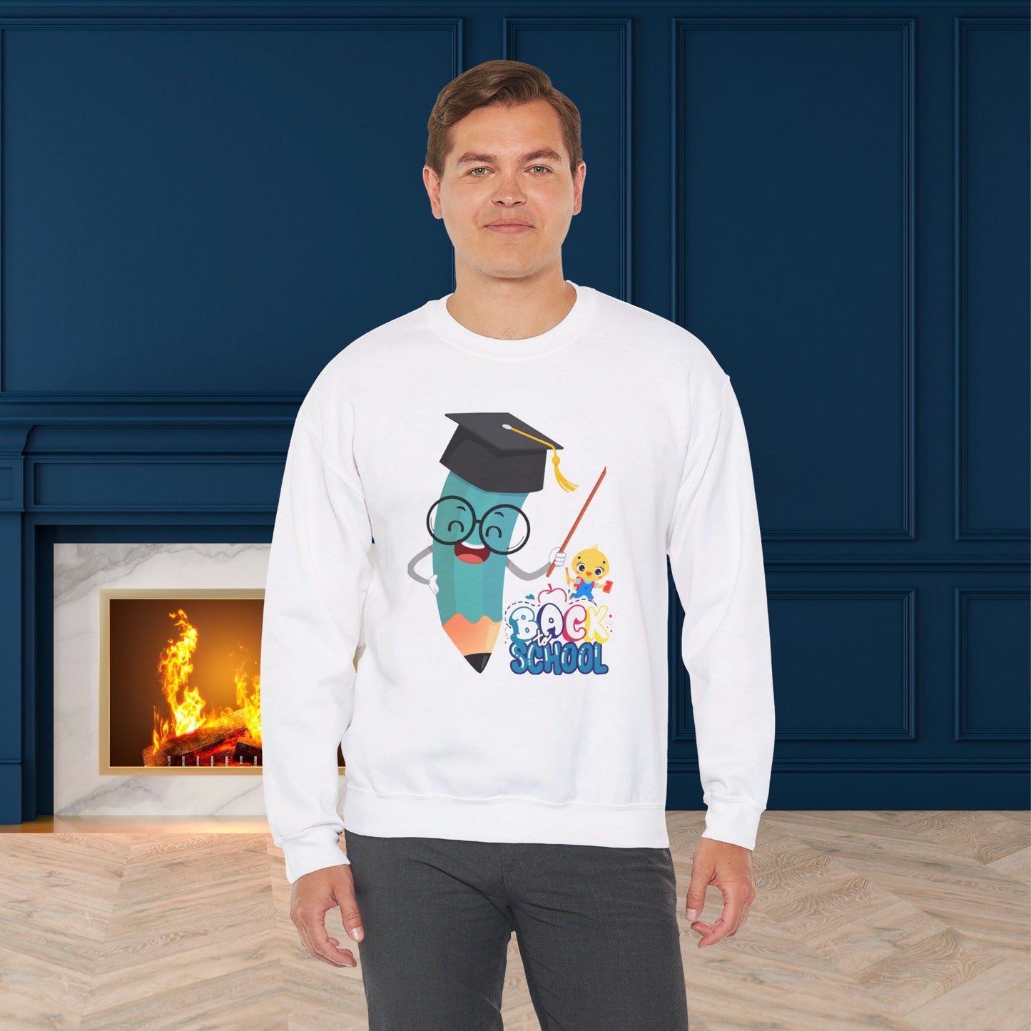 Back To school unisex heavy blend crewneck sweatshirt, We Love Teachers Sweatshirt,Teacher Back To school Sweatshirt. First Day Vibes Sweatshirt.