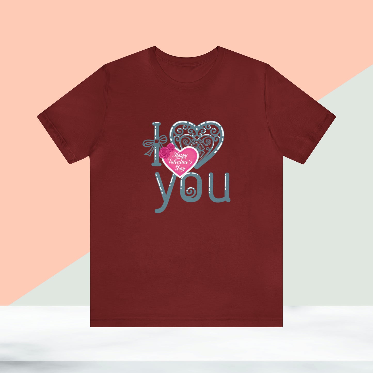 Happy valentines day Unisex Jersey Short Sleeve Tee