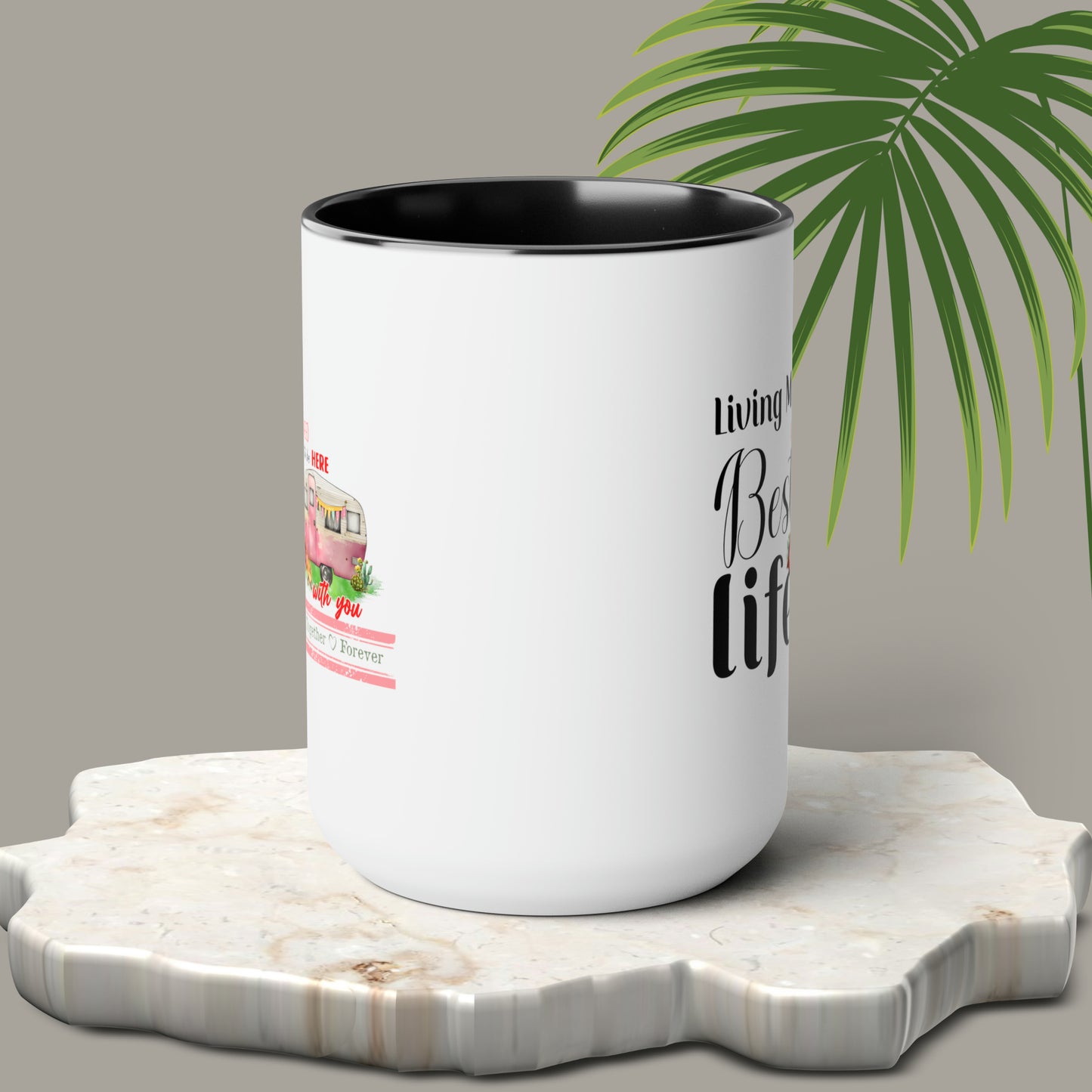 Happy valentines day Two-Tone Coffee Mugs, 15oz