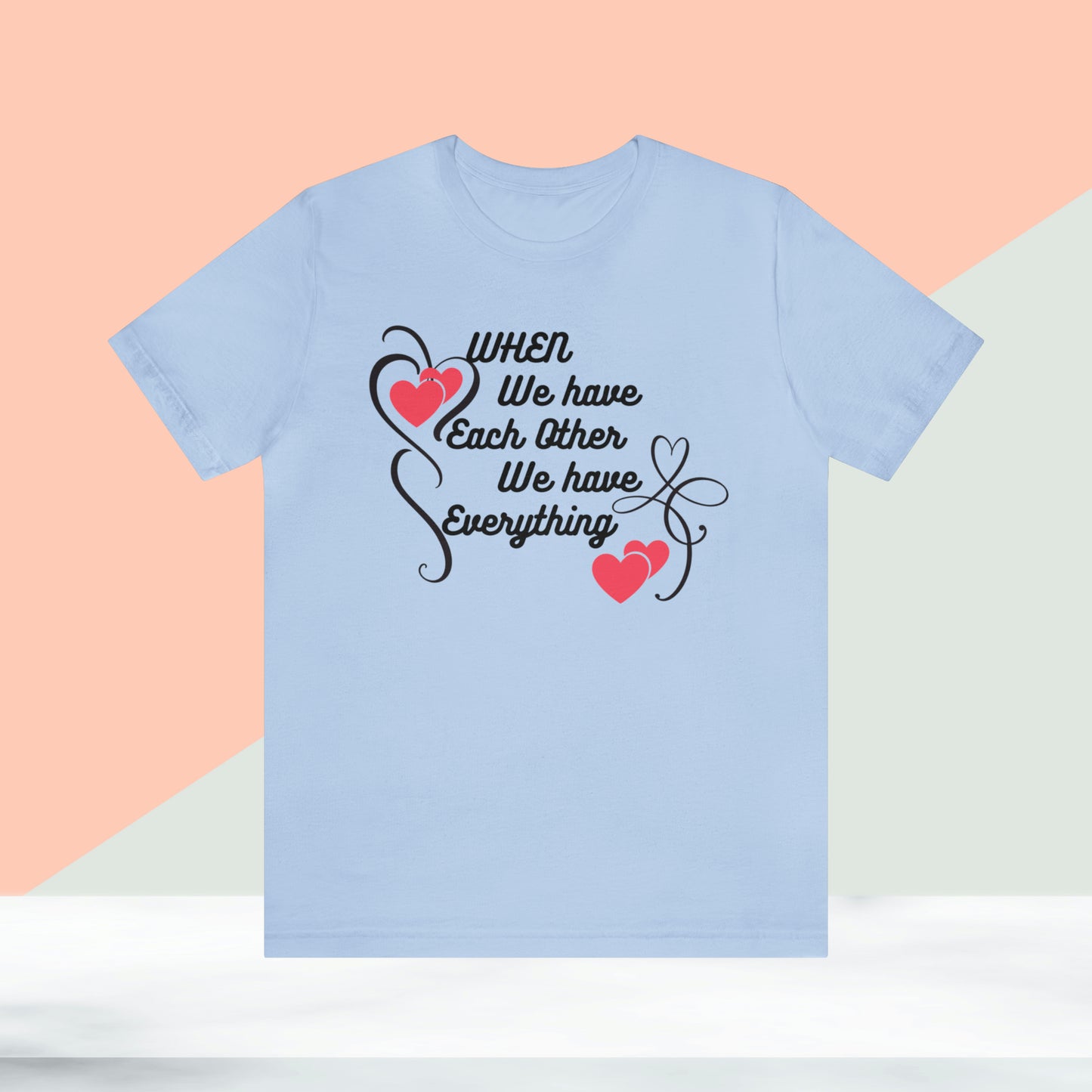Happy valentines day Unisex Jersey Short Sleeve Tee