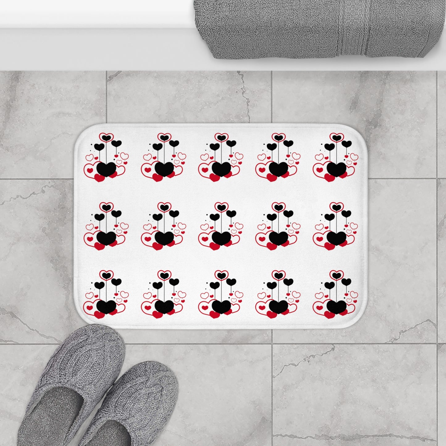Happy Valentines Day Bath Mat