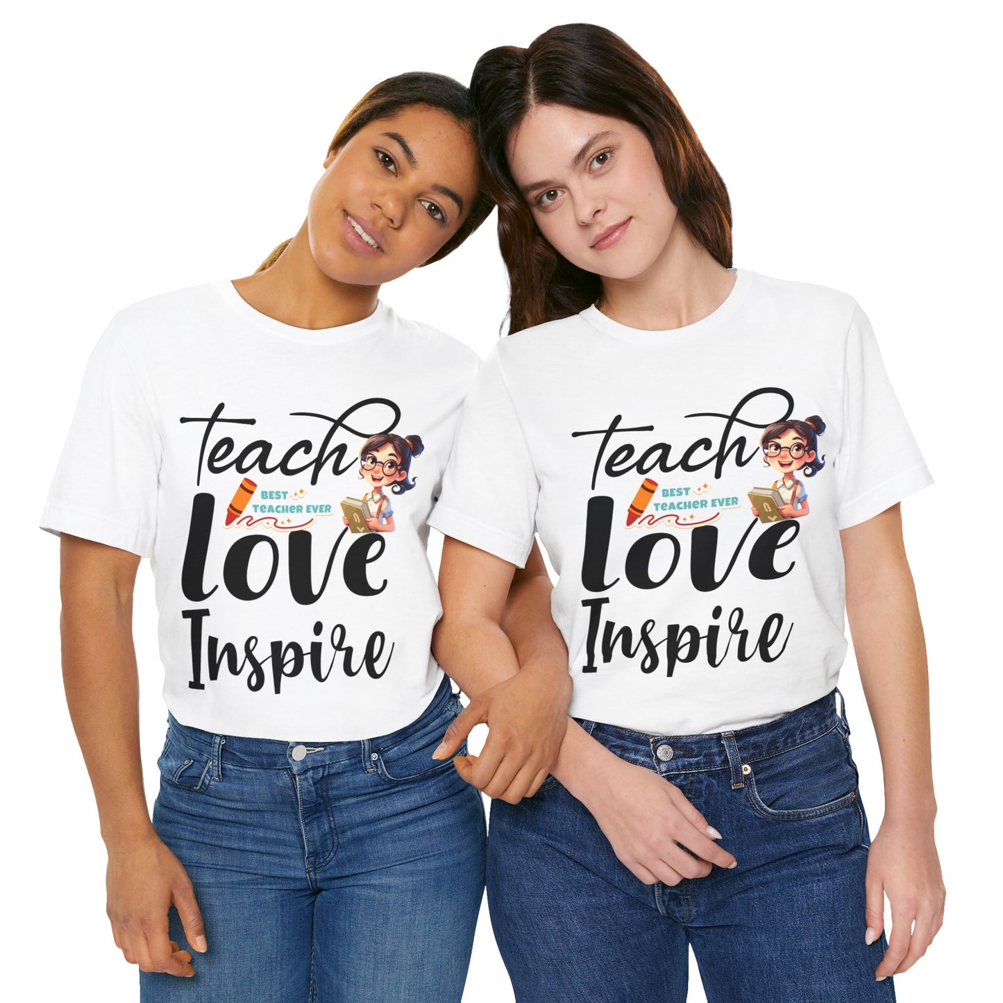 Teach Love Inspire T-shirt, Hello Teacher T-Shirt, Back To School T-Shirt, Teach Love Inspire Teacher Shirt, Teacher Back To school unisex jersey short sleeve.First Day Vibes T-Shirt.
