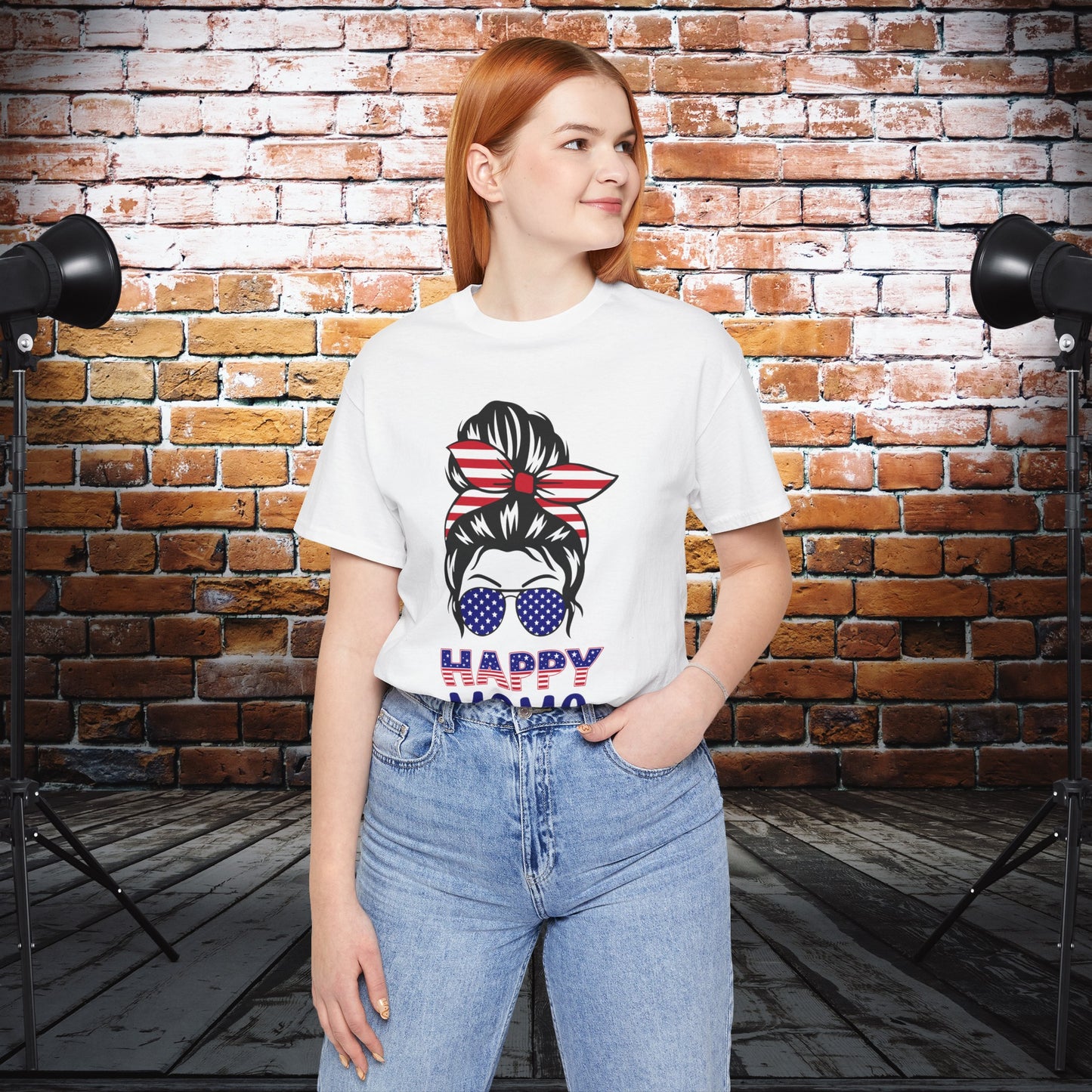 4th of July T-Shirt, Happy Mama T-Shirt, Fourth of July unisex jersey short sleeve.