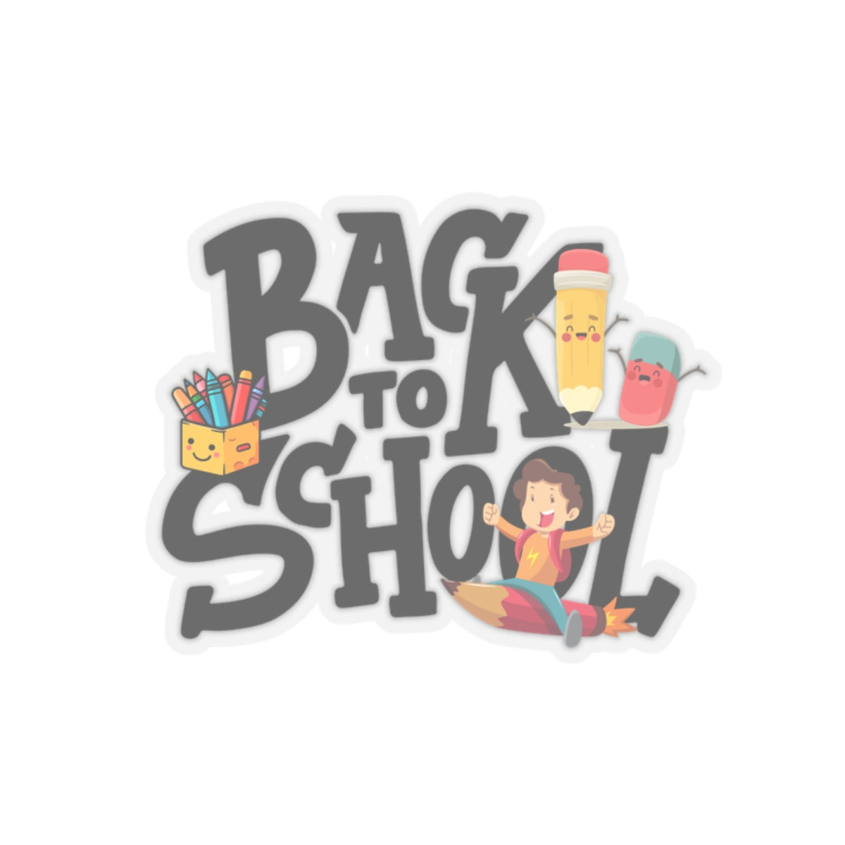 Back To School Kiss-Cut Stickers, First Grade Squad Kiss-Cut Stickers, Gift for First graders, Ready for School, Back to Learning.