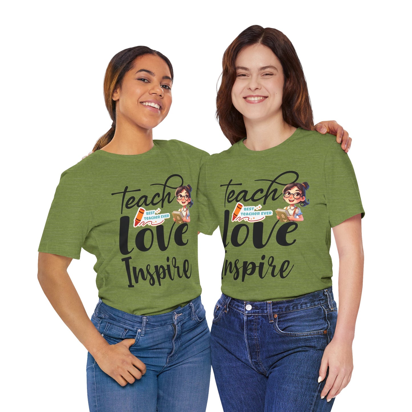 Teach Love Inspire T-shirt, Hello Teacher T-Shirt, Back To School T-Shirt, Teach Love Inspire Teacher Shirt, Teacher Back To school unisex jersey short sleeve.First Day Vibes T-Shirt.