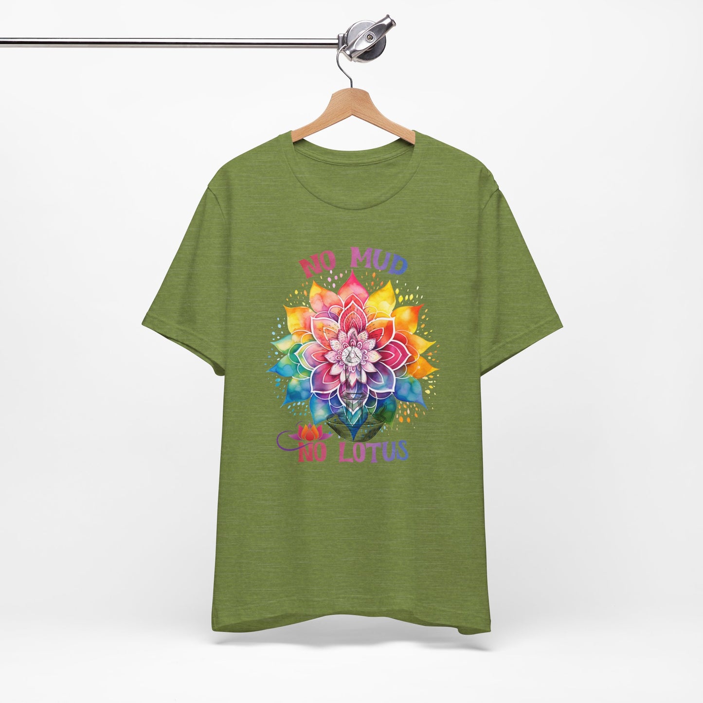 No Mud No Lotus Yoga T-Shirt, Cute Yoga workout Shirt, Yoga lovers T-shirt, Yoga Instructor Gift, Gym shirt, Gift For Yoga lover, Gift For Yogi.