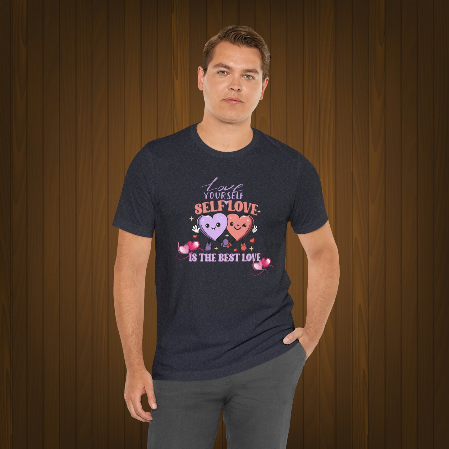 Happy valentines day Unisex Jersey Short Sleeve Tee