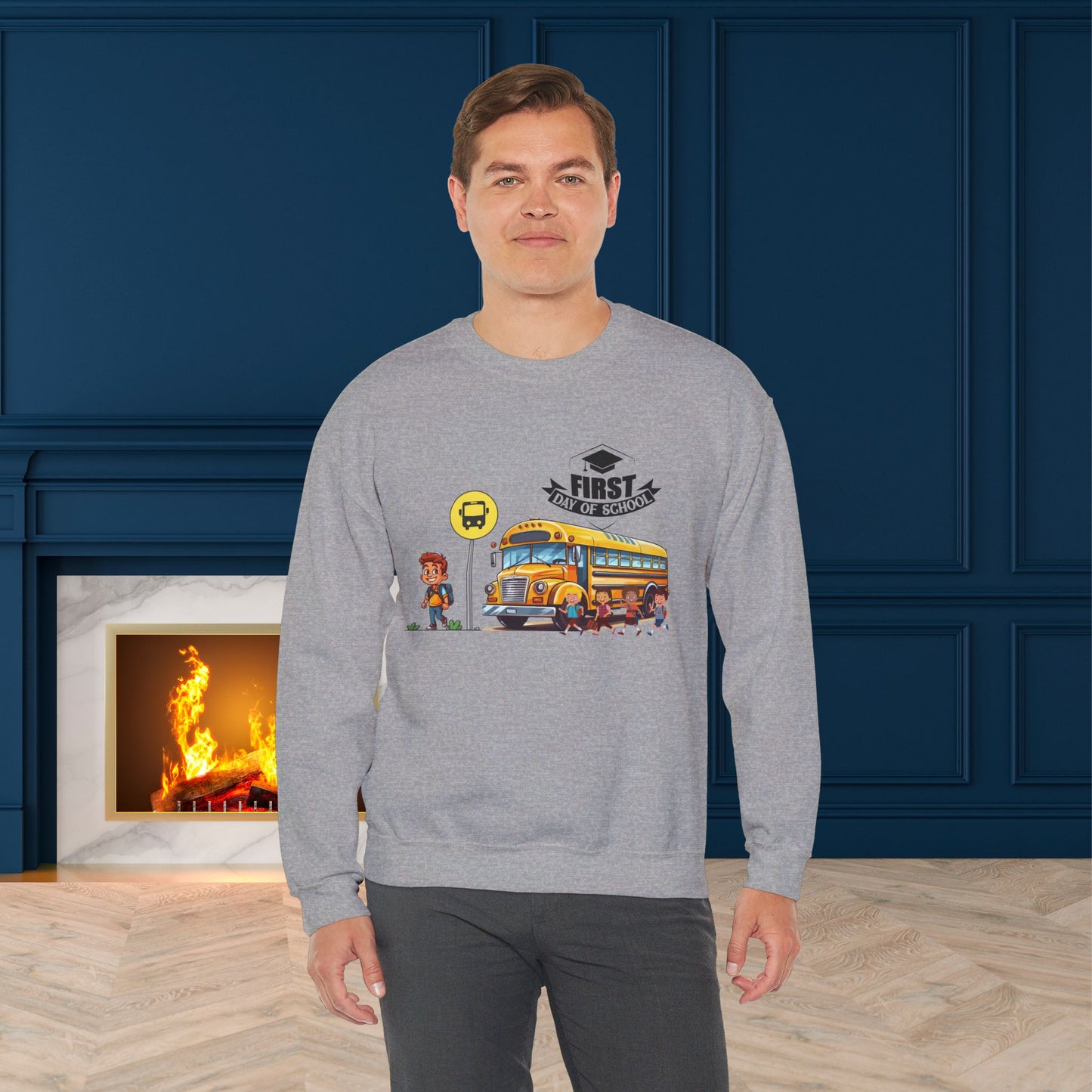 Back To school unisex heavy blend crewneck sweatshirt, We Love Teachers Sweatshirt,Teacher Back To school Sweatshirt. First Day Vibes Sweatshirt.