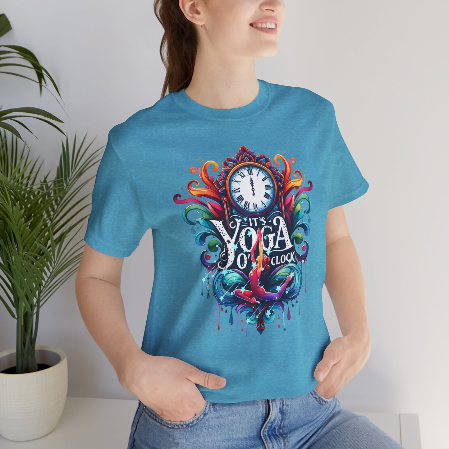 It's Yoga O'clock Yoga T-Shirt, Cute Yoga workout Shirt, Yoga lovers T-shirt, Yoga Instructor Gift, Gym shirt, Gift For Yoga lover, Gift For Yogi.