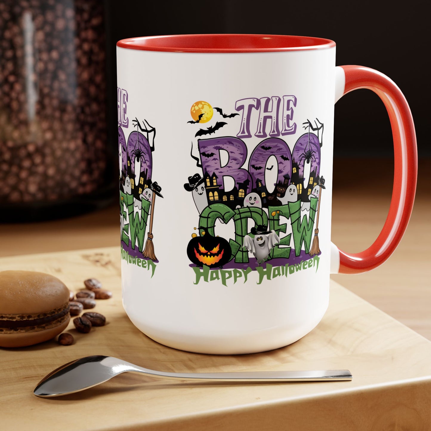 The Boo Crew Happy Halloween Coffee Mug, Let's Go Halloween Coffee Mug, Trick or Treat Halloween Coffee Mug, Cute Skeleton Coffee Mug, Spooky Season Halloween Coffee Mug.