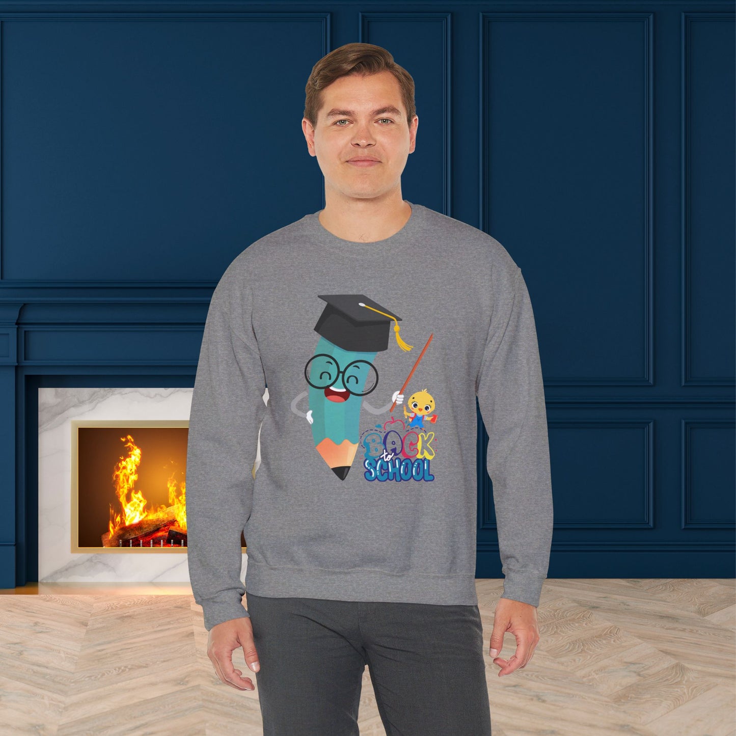 Back To school unisex heavy blend crewneck sweatshirt, We Love Teachers Sweatshirt,Teacher Back To school Sweatshirt. First Day Vibes Sweatshirt.