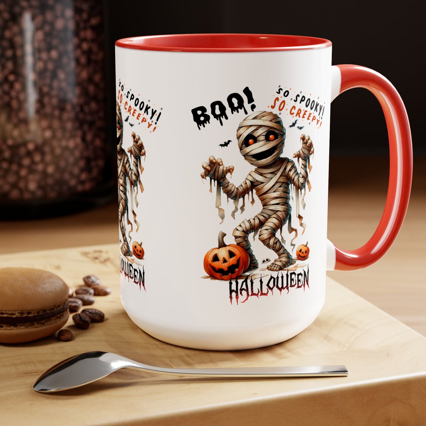 So Spooky So Creepy Halloween Coffee Mug, Let's Go Halloween Coffee Mug, Trick or Treat Halloween Coffee Mug, Cute Skeleton Coffee Mug, Spooky Season Halloween Coffee Mug.