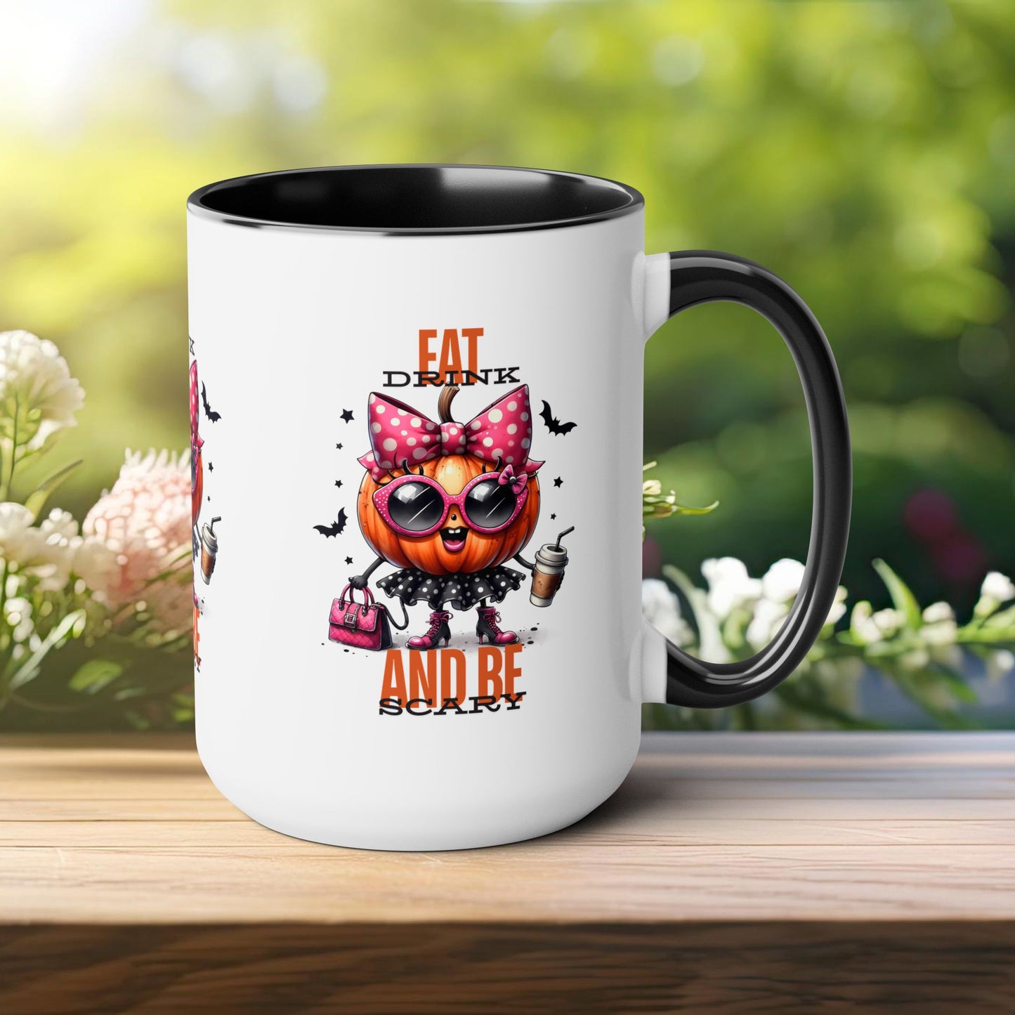 Eat Drink And Be Scary Halloween Coffee Mug, Let's Go Halloween Coffee Mug, Trick or Treat Halloween Coffee Mug, Cute Skeleton Coffee Mug, Spooky Season Halloween Coffee Mug.