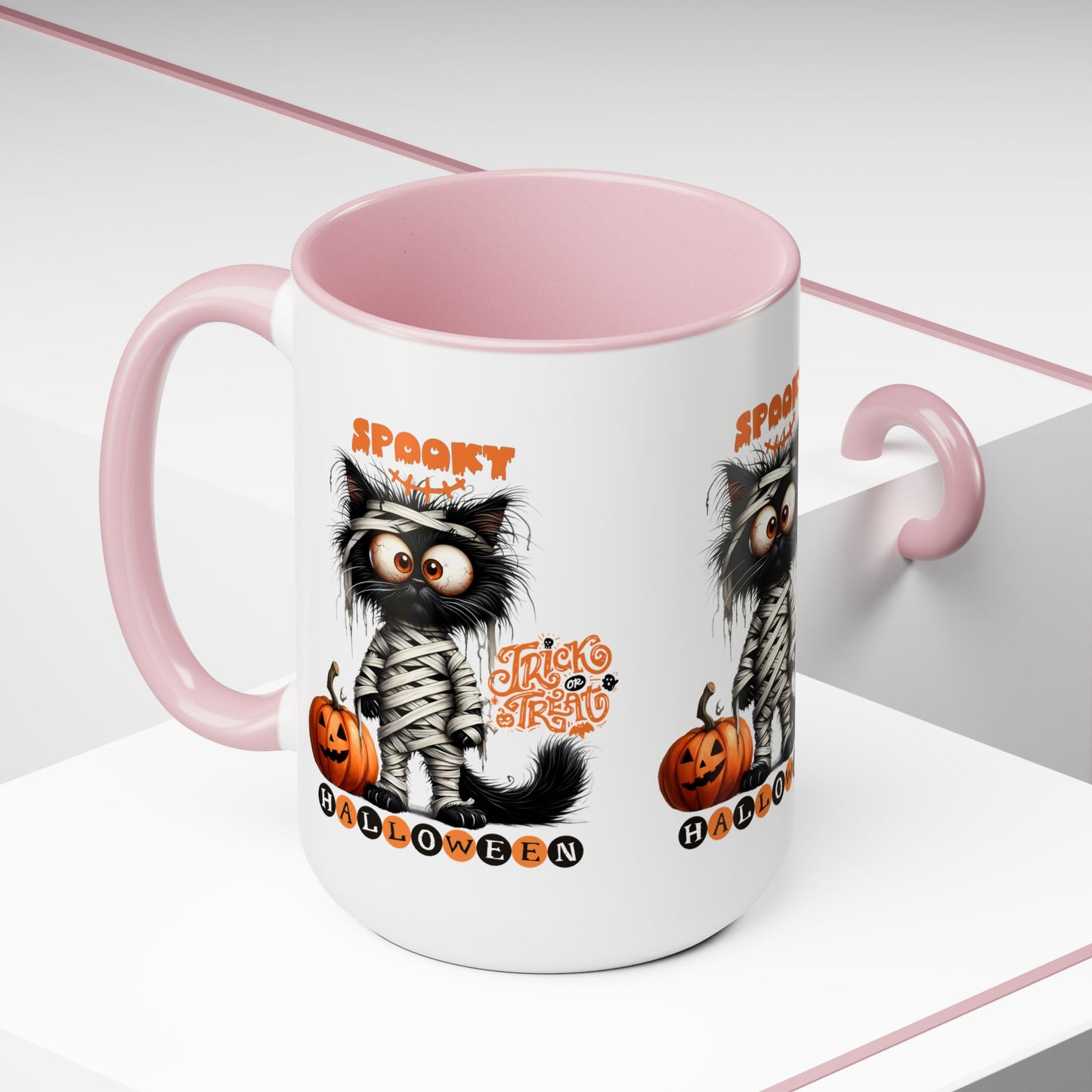 Spooky Halloween Coffee Mug, Let's Go Halloween Coffee Mug, Trick or Treat Halloween Coffee Mug, Cute Ghost Coffee Mug, Spooky Season Halloween Coffee Mug.