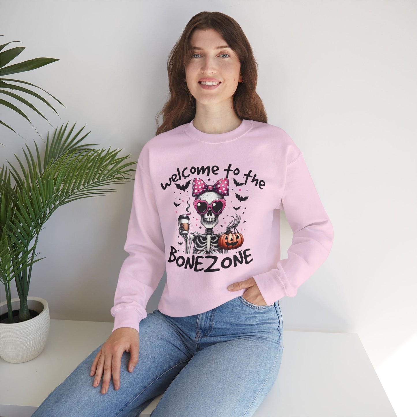 Halloween Sweatshirt, Happy Halloween Sweatshirt - Unisex Heavy Blend Crewneck, Halloween Sweatshirt, Cute Spooky Ghost sweatshirt.