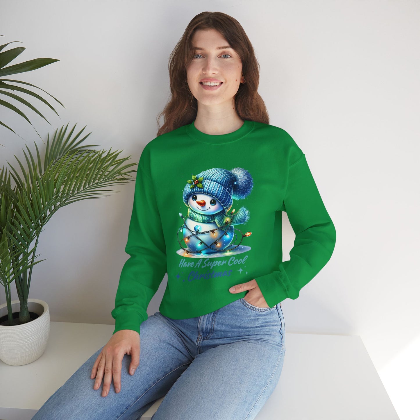 Have A Super Cool Christmas Sweatshirt - Unisex Heavy Blend, Merry Christmas, Festive, Christmas Gift, Crewneck, merry Christmas Sweatshirt, Christmas Sweatshirt Christmas Gift, Festive Sweatshirt.