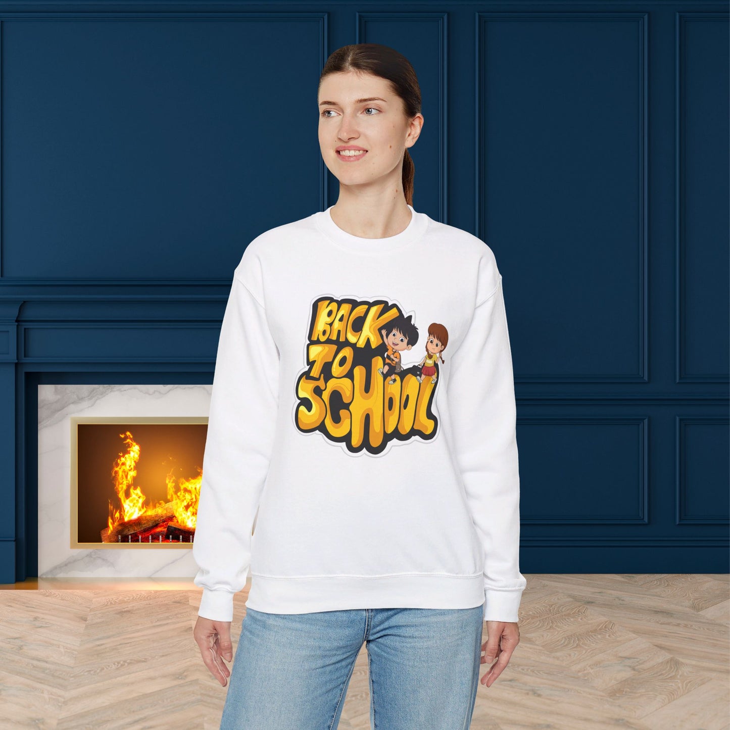 Back To school unisex heavy blend crewneck sweatshirt, We Love Teachers Sweatshirt,Teacher Back To school Sweatshirt. First Day Vibes Sweatshirt.
