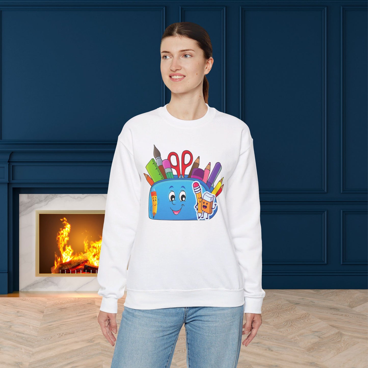We Love Teachers Sweatshirt, Back To school unisex heavy blend crewneck sweatshirt, Teacher Back To school Sweatshirt. First Day Vibes Sweatshirt.