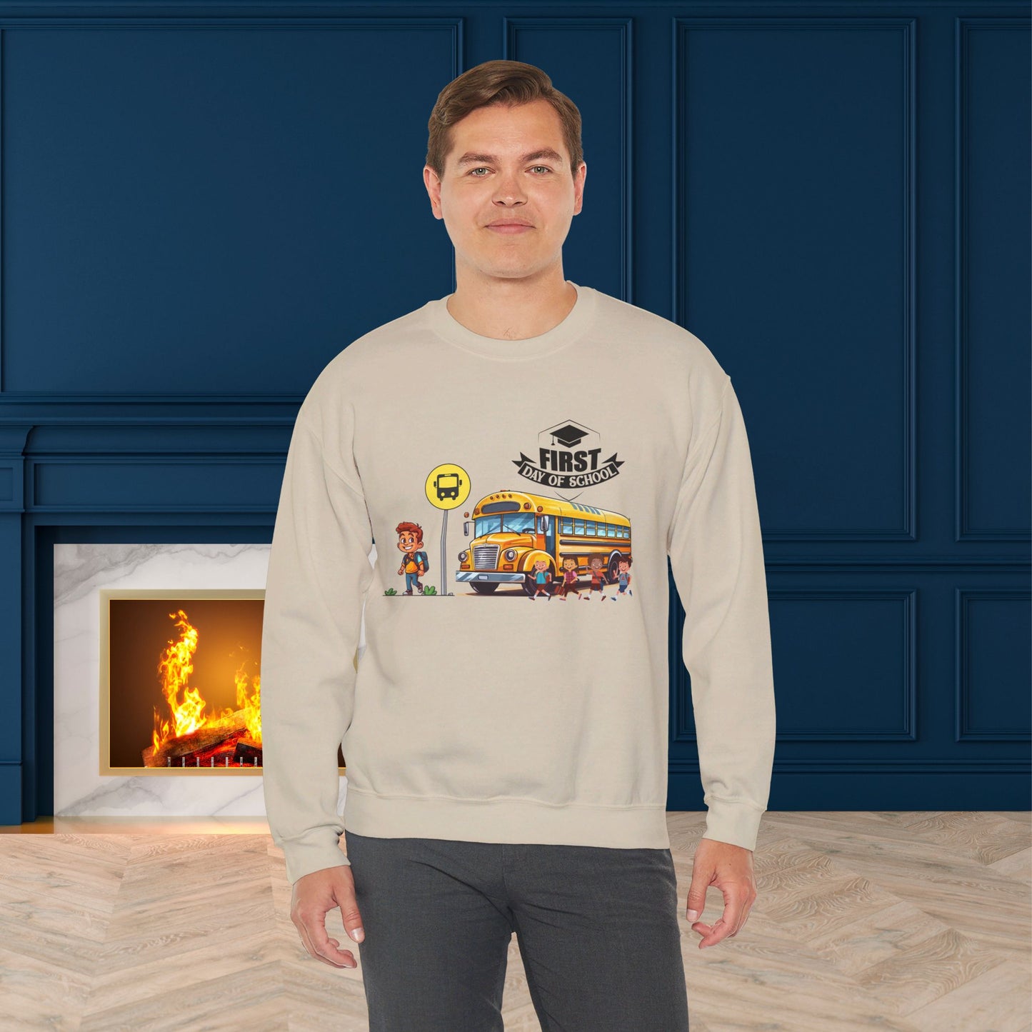 Back To school unisex heavy blend crewneck sweatshirt, We Love Teachers Sweatshirt,Teacher Back To school Sweatshirt. First Day Vibes Sweatshirt.