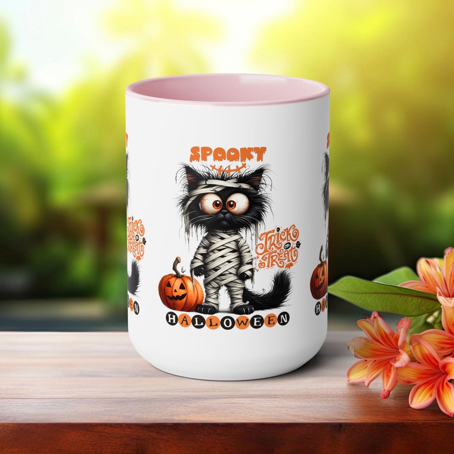 Spooky Halloween Coffee Mug, Let's Go Halloween Coffee Mug, Trick or Treat Halloween Coffee Mug, Cute Ghost Coffee Mug, Spooky Season Halloween Coffee Mug.