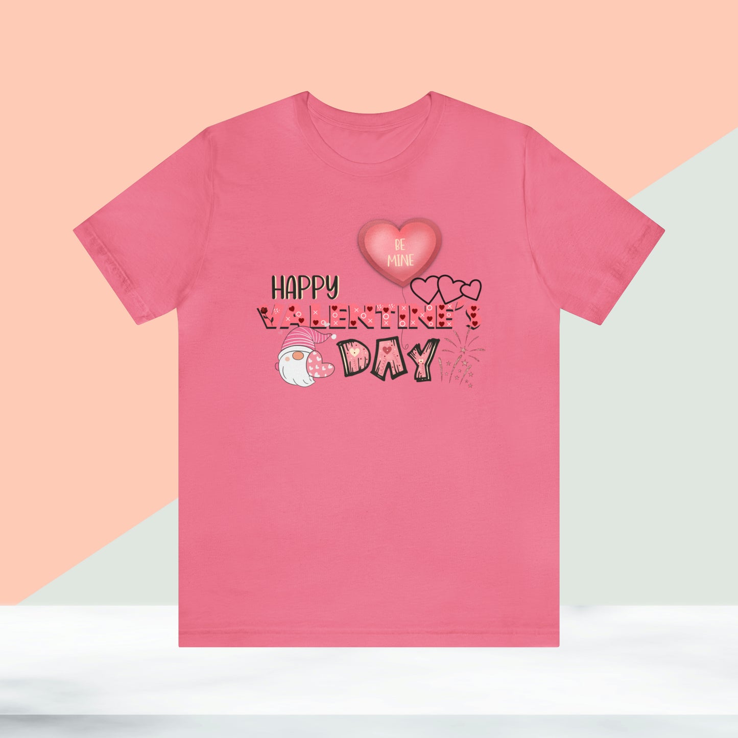 Happy valentines day Unisex Jersey Short Sleeve Tee