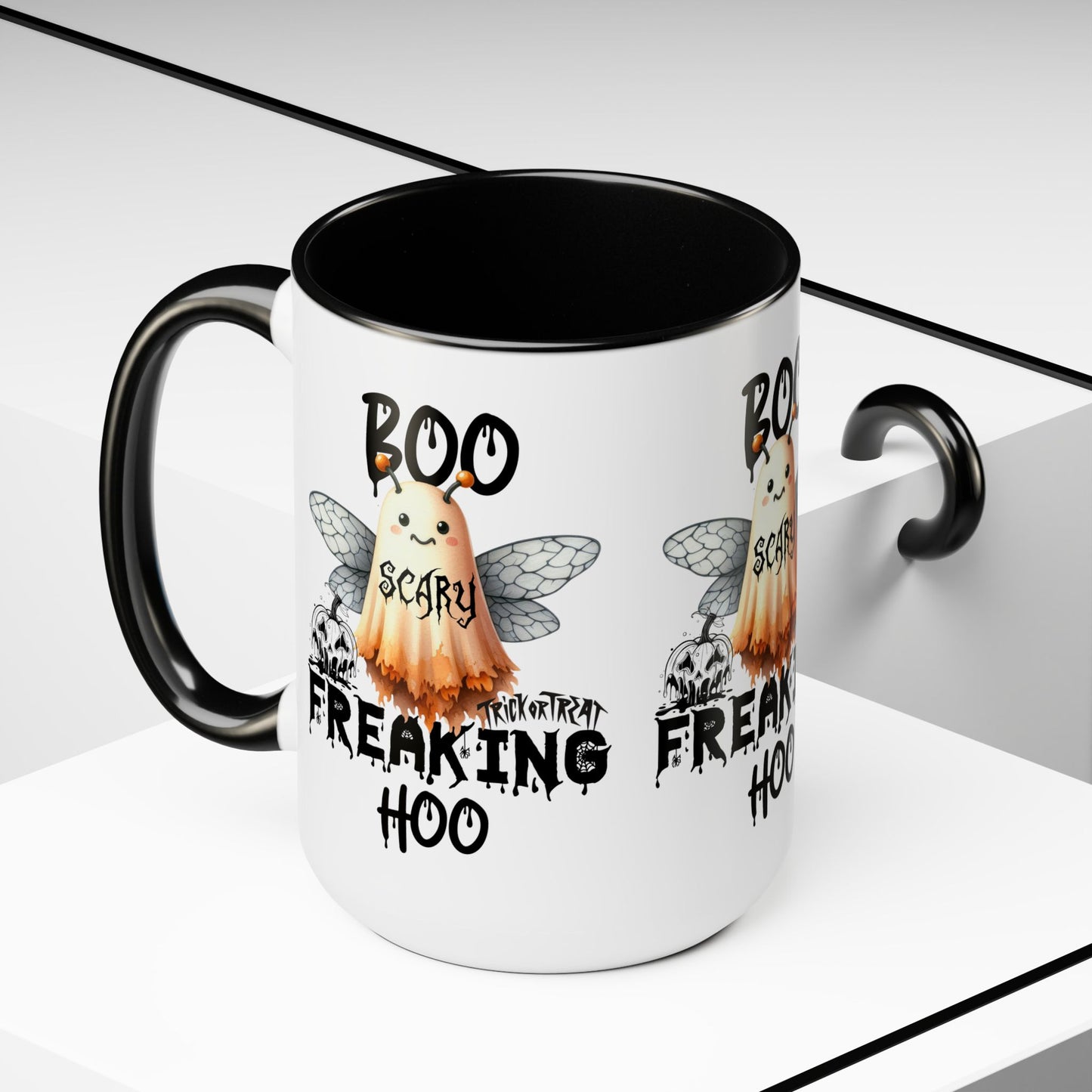 Boo Freaking Hoo Halloween Coffee Mug, Let's Go Halloween Coffee Mug, Trick or Treat Halloween Coffee Mug, Cute Skeleton Coffee Mug, Spooky Season Halloween Coffee Mug.
