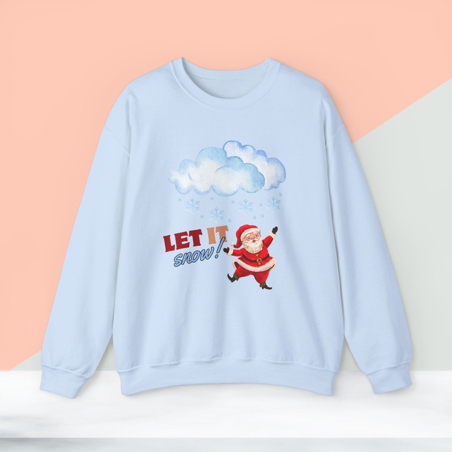 Let It Snow Christmas Sweatshirt - Unisex Heavy Blend, Merry Christmas, Festive, Christmas Gift, Crewneck, merry Christmas Sweatshirt, Christmas Sweatshirt Christmas Gift, Festive Sweatshirt.