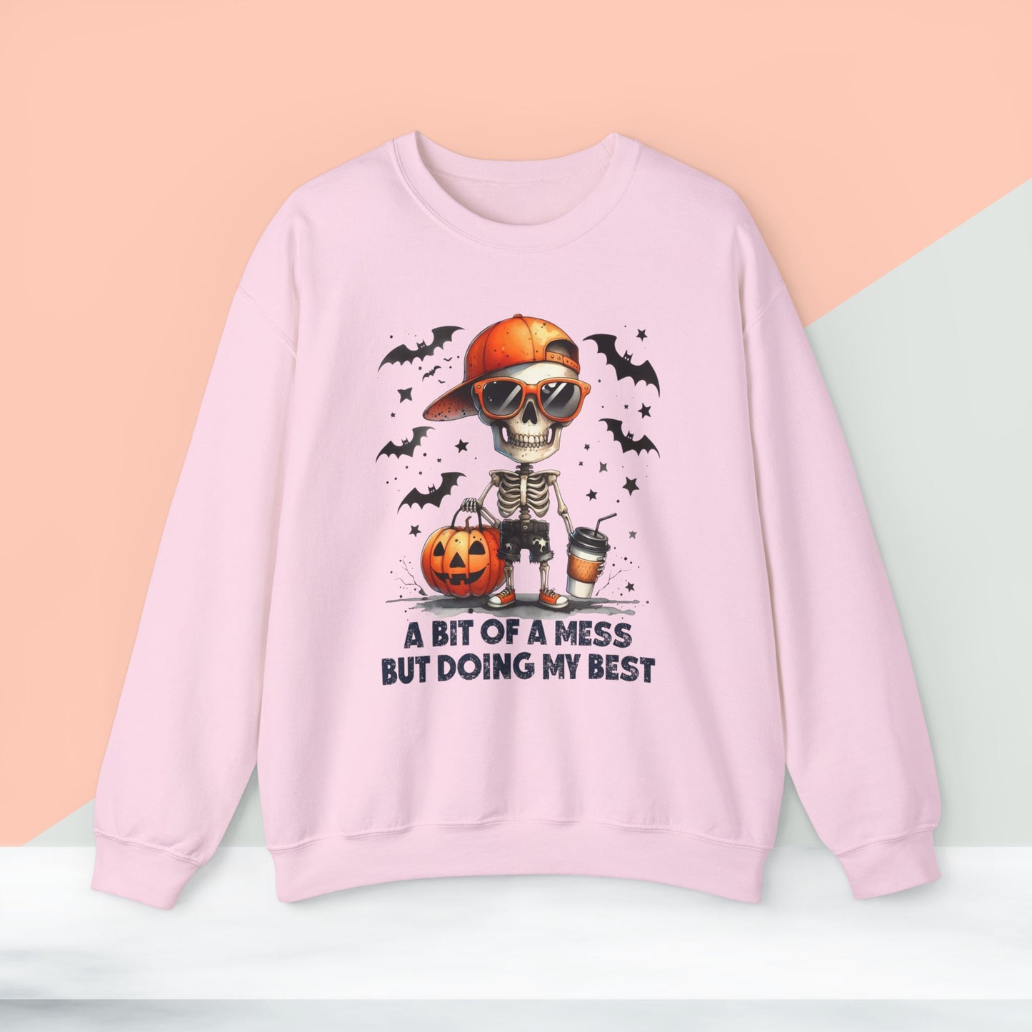 Halloween Sweatshirt, Happy Halloween Sweatshirt - Unisex Heavy Blend Crewneck, Halloween Sweatshirt, Cute Spooky Ghost sweatshirt.