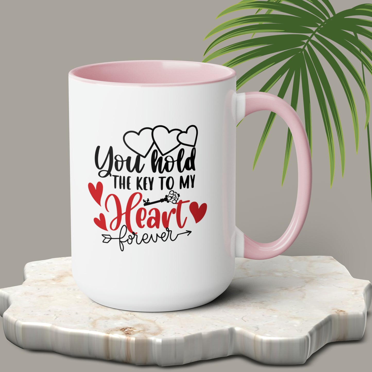 Happy valentines day Two-Tone Coffee Mugs, 15oz