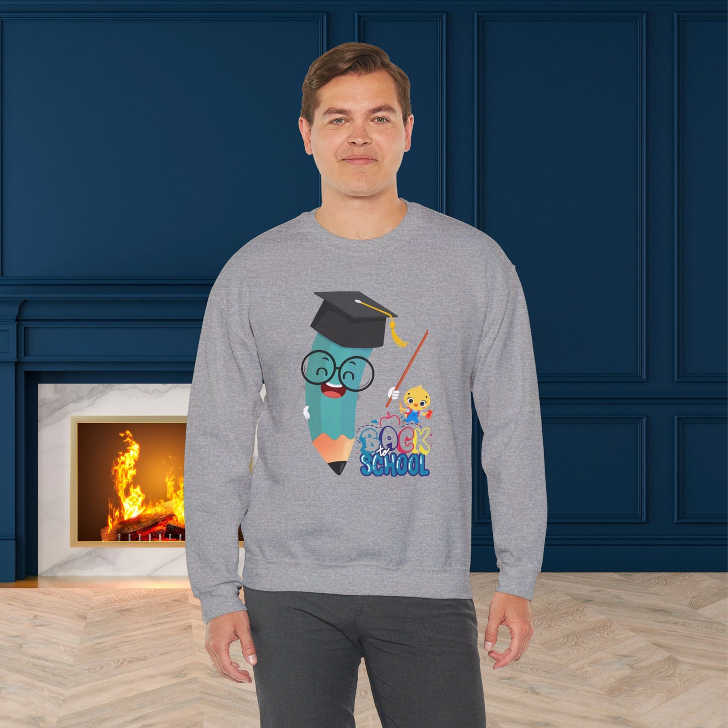Back To school unisex heavy blend crewneck sweatshirt, We Love Teachers Sweatshirt,Teacher Back To school Sweatshirt. First Day Vibes Sweatshirt.
