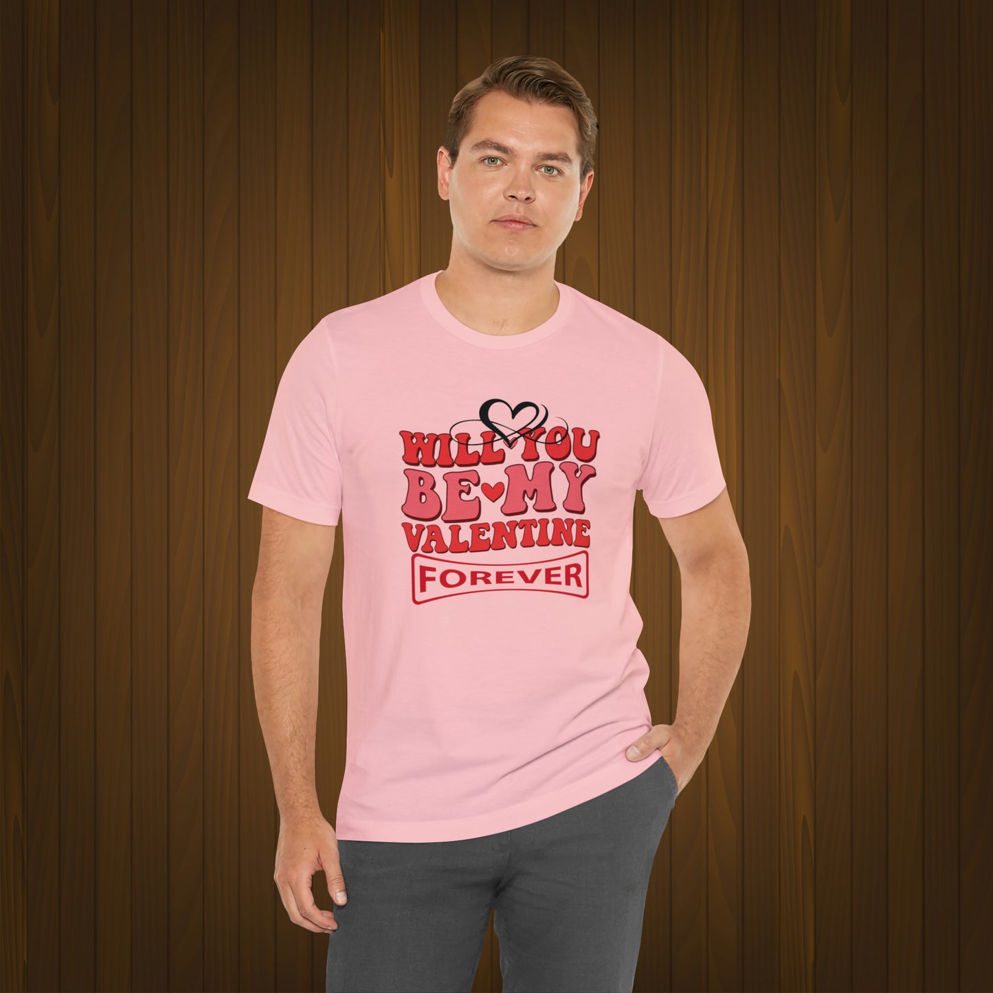 Happy valentines day Unisex Jersey Short Sleeve Tee