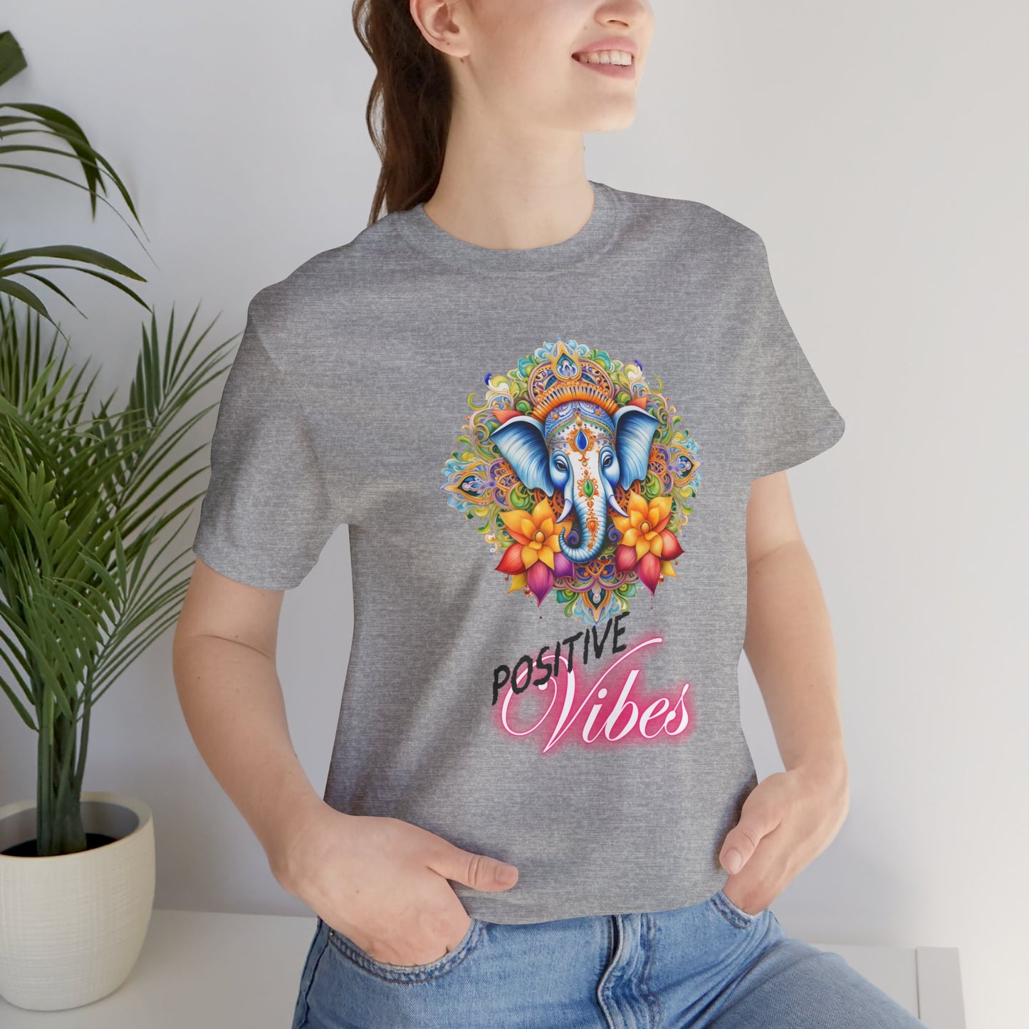 Positive Vibes Yoga T-Shirt, Cute Yoga workout Shirt, Yoga lovers T-shirt, Yoga Instructor Gift, Gym shirt, Gift For Yoga lover, Gift For Yogi.