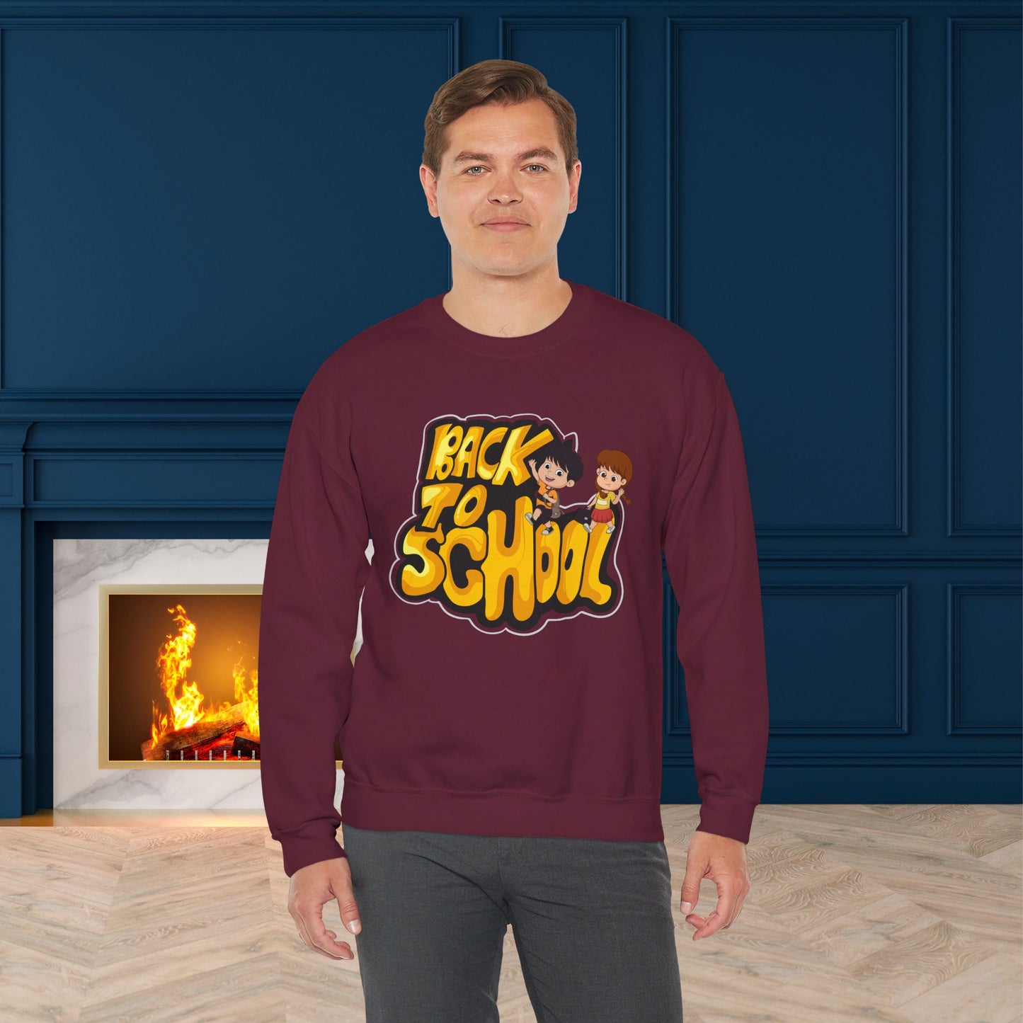 Back To school unisex heavy blend crewneck sweatshirt, We Love Teachers Sweatshirt,Teacher Back To school Sweatshirt. First Day Vibes Sweatshirt.