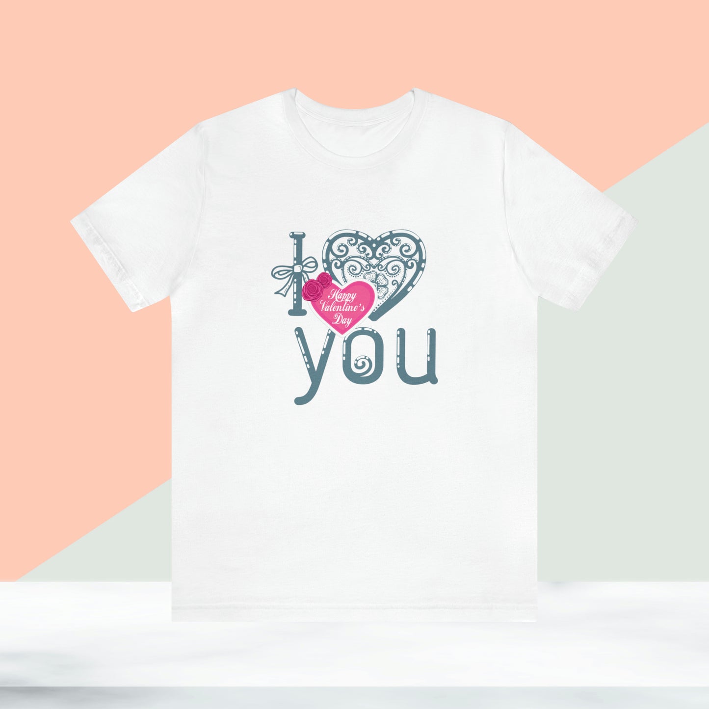 Happy valentines day Unisex Jersey Short Sleeve Tee