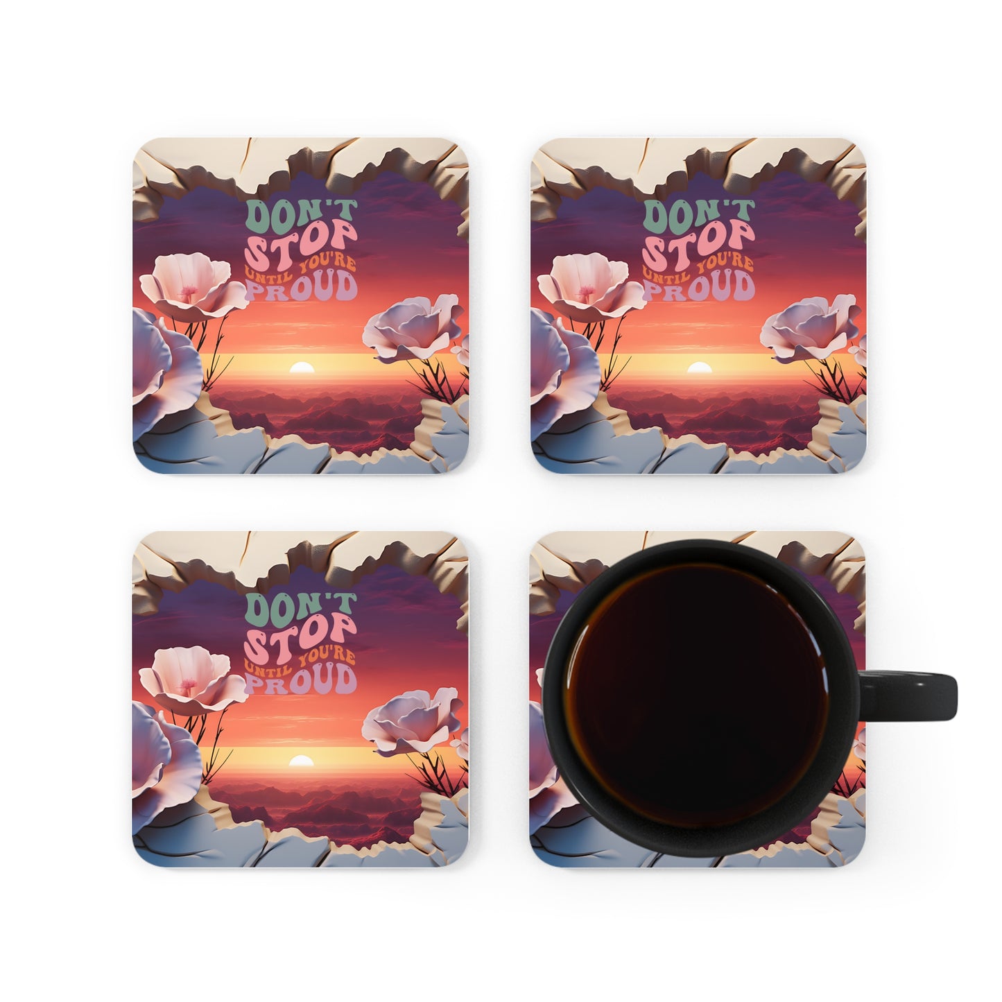 Corkwood Coaster Set