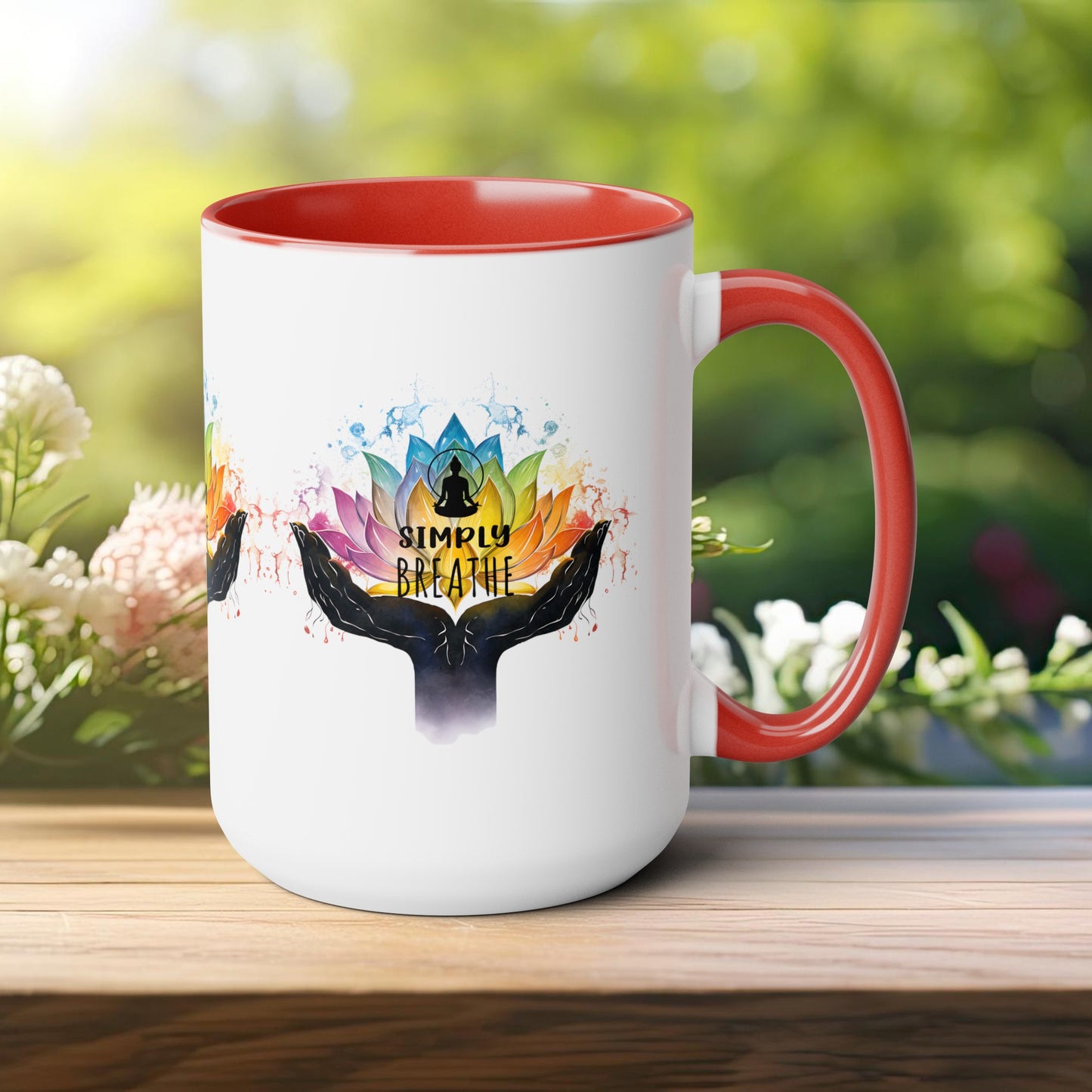 Simply Breathe Yoga Coffee Mug, Cute Yoga Coffee Mug, Yoga lovers Coffee Mug, Yoga Instructor Gift, Gift For Yoga lover, Gift For Yogi.