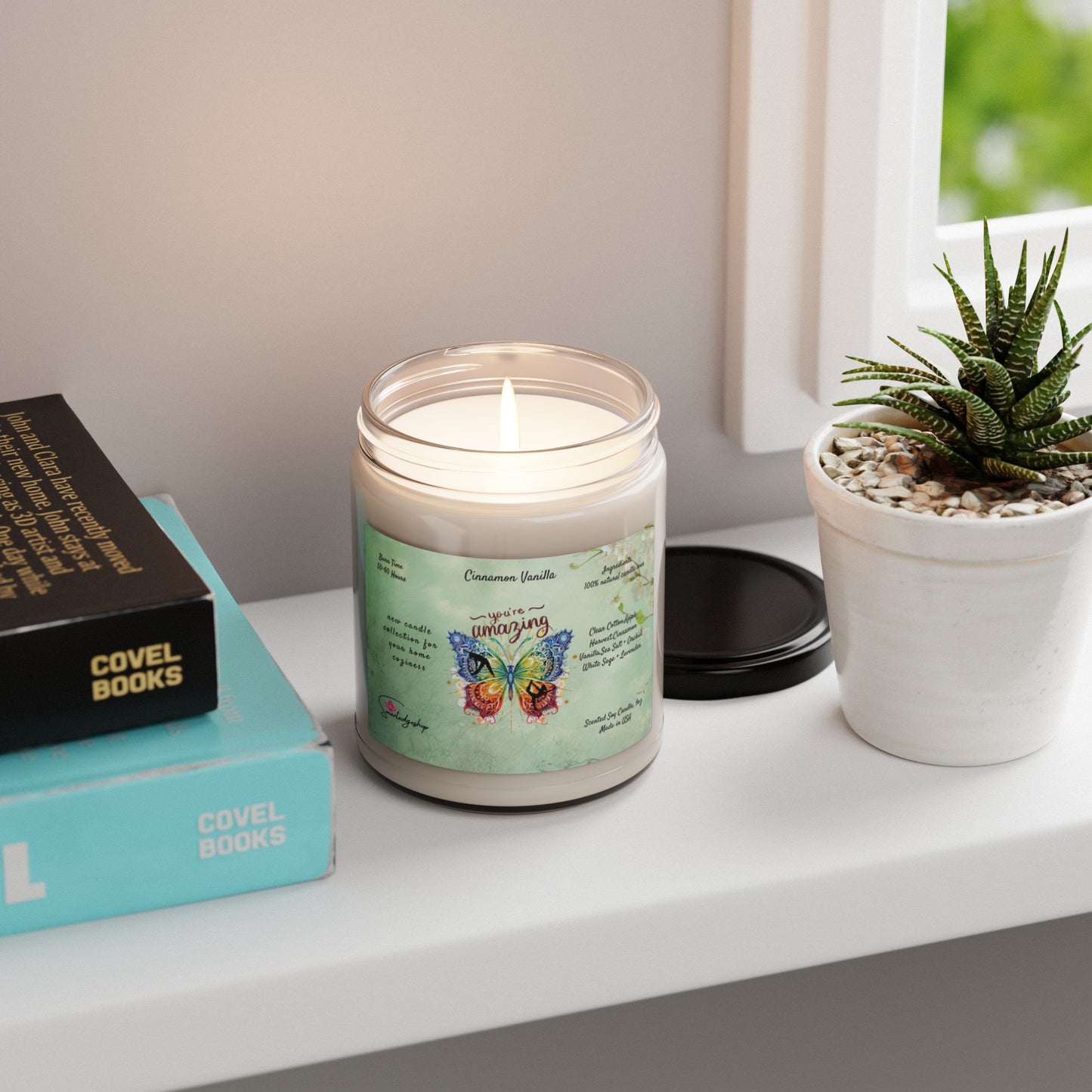 You're Amazing Yoga Scented Soy Candle, 9oz,Yoga , CuteCandle, Mindful Gift, Yoga lovers candle, Yoga Instructor Gift, Gift For Yoga lovers, Gift For Yogi.