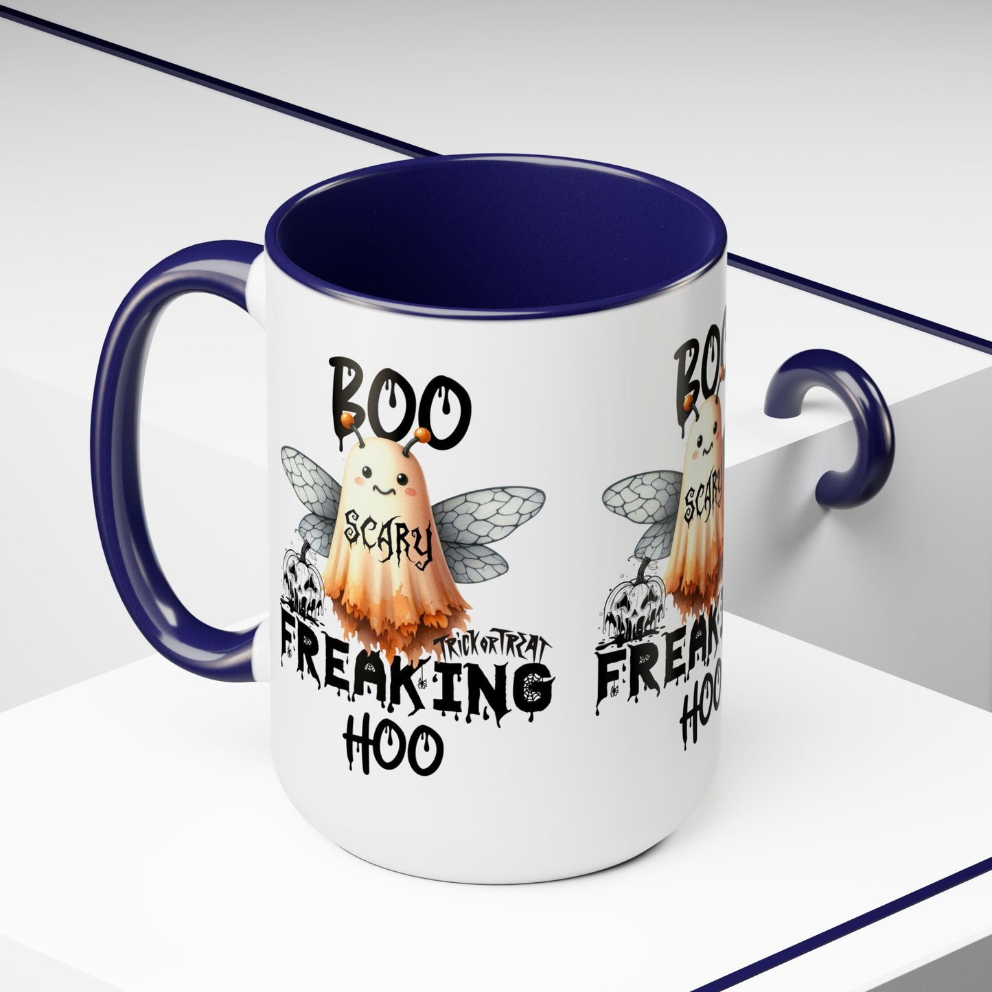 Boo Freaking Hoo Halloween Coffee Mug, Let's Go Halloween Coffee Mug, Trick or Treat Halloween Coffee Mug, Cute Skeleton Coffee Mug, Spooky Season Halloween Coffee Mug.