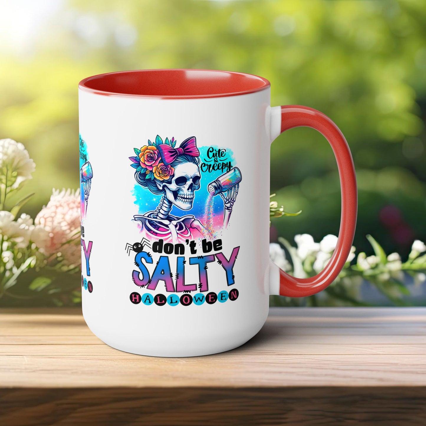 Don't Be Salty Happy Halloween Coffee Mug, Let's Go Halloween Coffee Mug, Trick or Treat Halloween Coffee Mug, Cute Skeleton Coffee Mug, Spooky Season Halloween Coffee Mug.