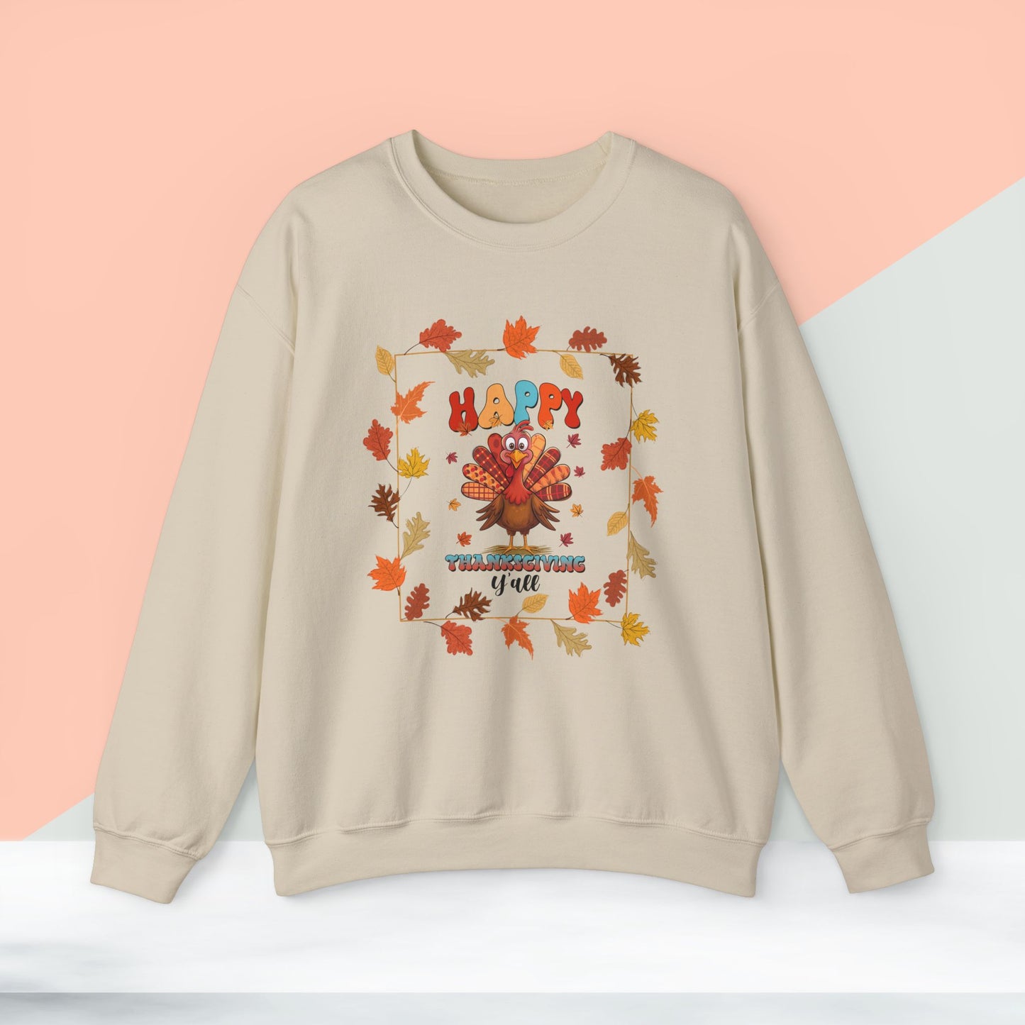 HappyThanksgiving Sweatshirt - Unisex Heavy Blend, Happy Thanksgiving2024 Sweatshirt, Thanksgiving Gift, Festive Sweatshirt.