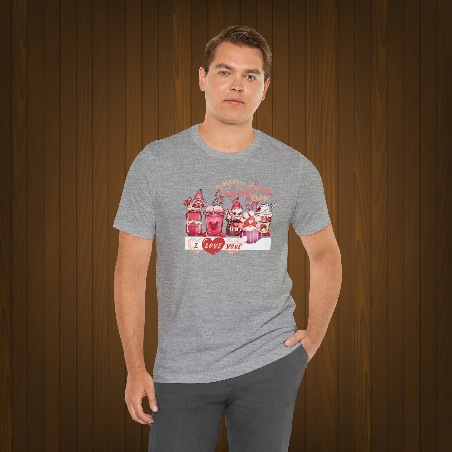 Happy valentines day Unisex Jersey Short Sleeve Tee