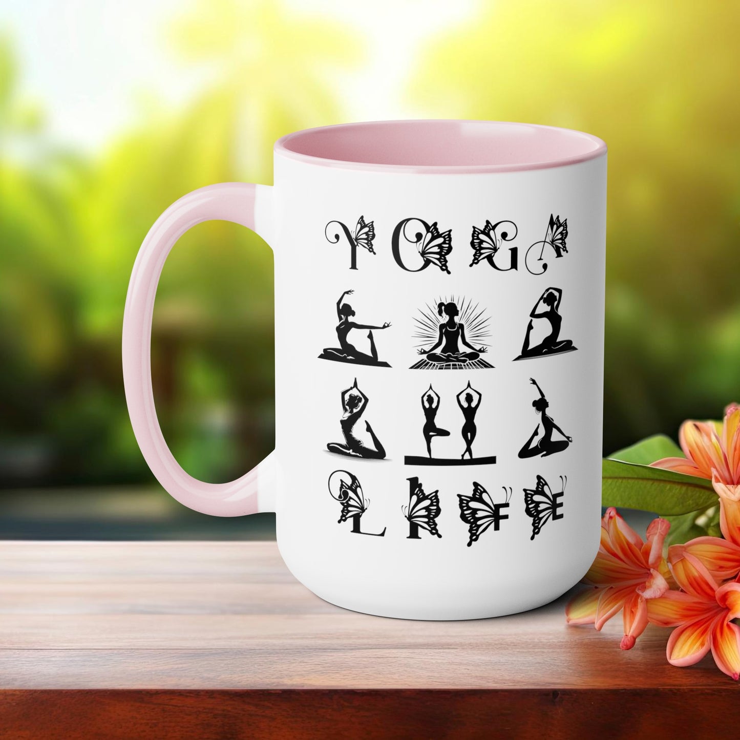 Yoga Life Coffee Mug, Cute Yoga Coffee Mug, Yoga lovers Coffee Mug, Yoga Instructor Gift, Gift For Yoga lover, Gift For Yogi.